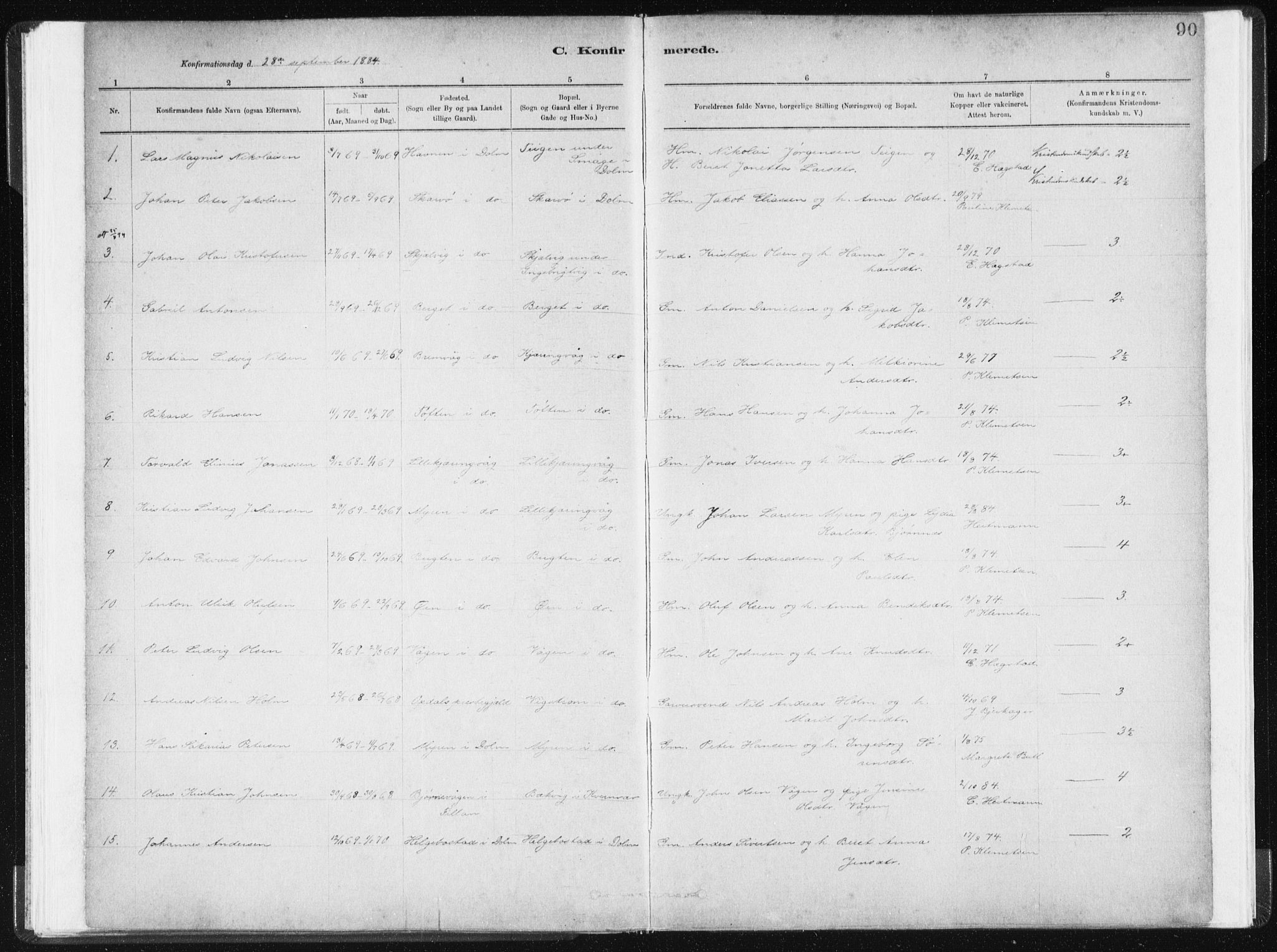 Ministerialprotokoller, klokkerbøker og fødselsregistre - Sør-Trøndelag, AV/SAT-A-1456/634/L0533: Parish register (official) no. 634A09, 1882-1901, p. 90