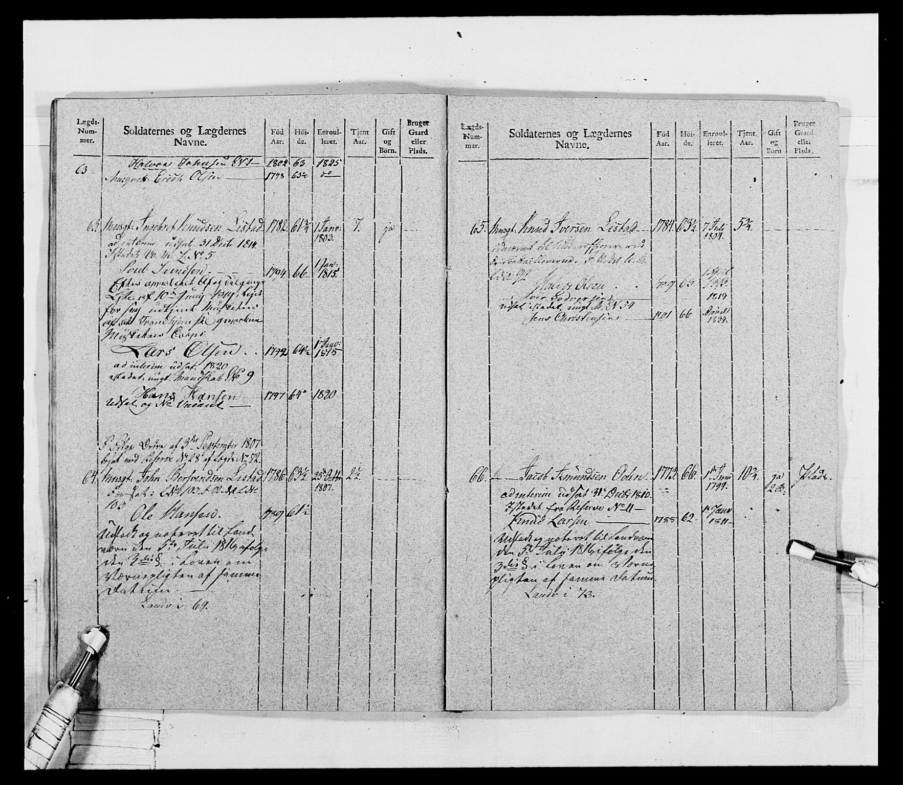 Generalitets- og kommissariatskollegiet, Det kongelige norske kommissariatskollegium, AV/RA-EA-5420/E/Eh/L0069: Opplandske gevorbne infanteriregiment, 1810-1818, p. 126