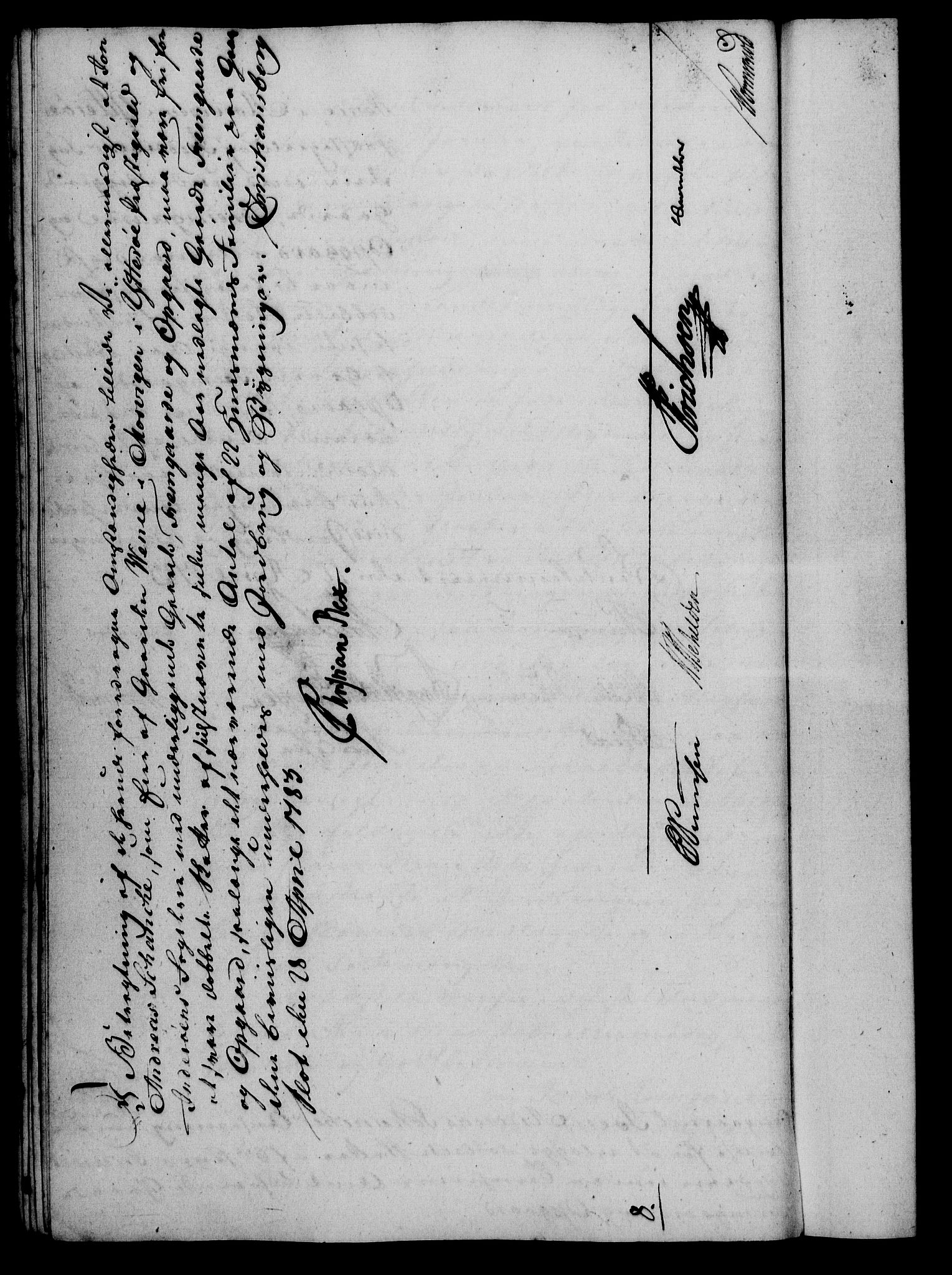 Rentekammeret, Kammerkanselliet, RA/EA-3111/G/Gf/Gfa/L0065: Norsk relasjons- og resolusjonsprotokoll (merket RK 52.65), 1783, p. 310