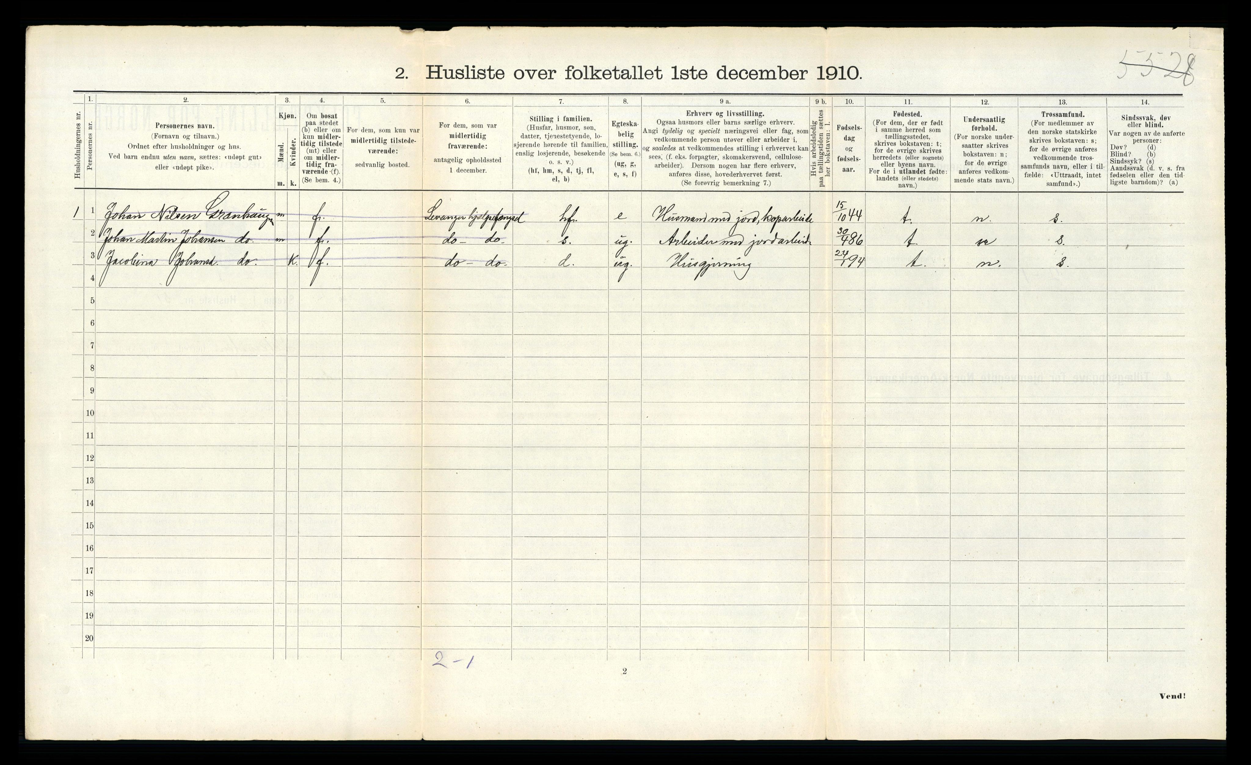 RA, 1910 census for Leksvik, 1910, p. 695