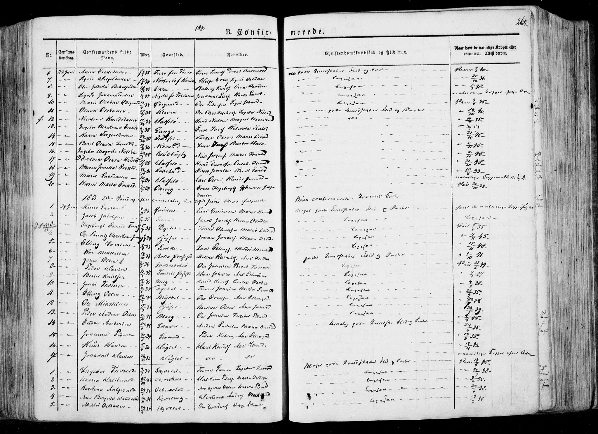 Ministerialprotokoller, klokkerbøker og fødselsregistre - Møre og Romsdal, SAT/A-1454/568/L0803: Parish register (official) no. 568A10, 1830-1853, p. 260