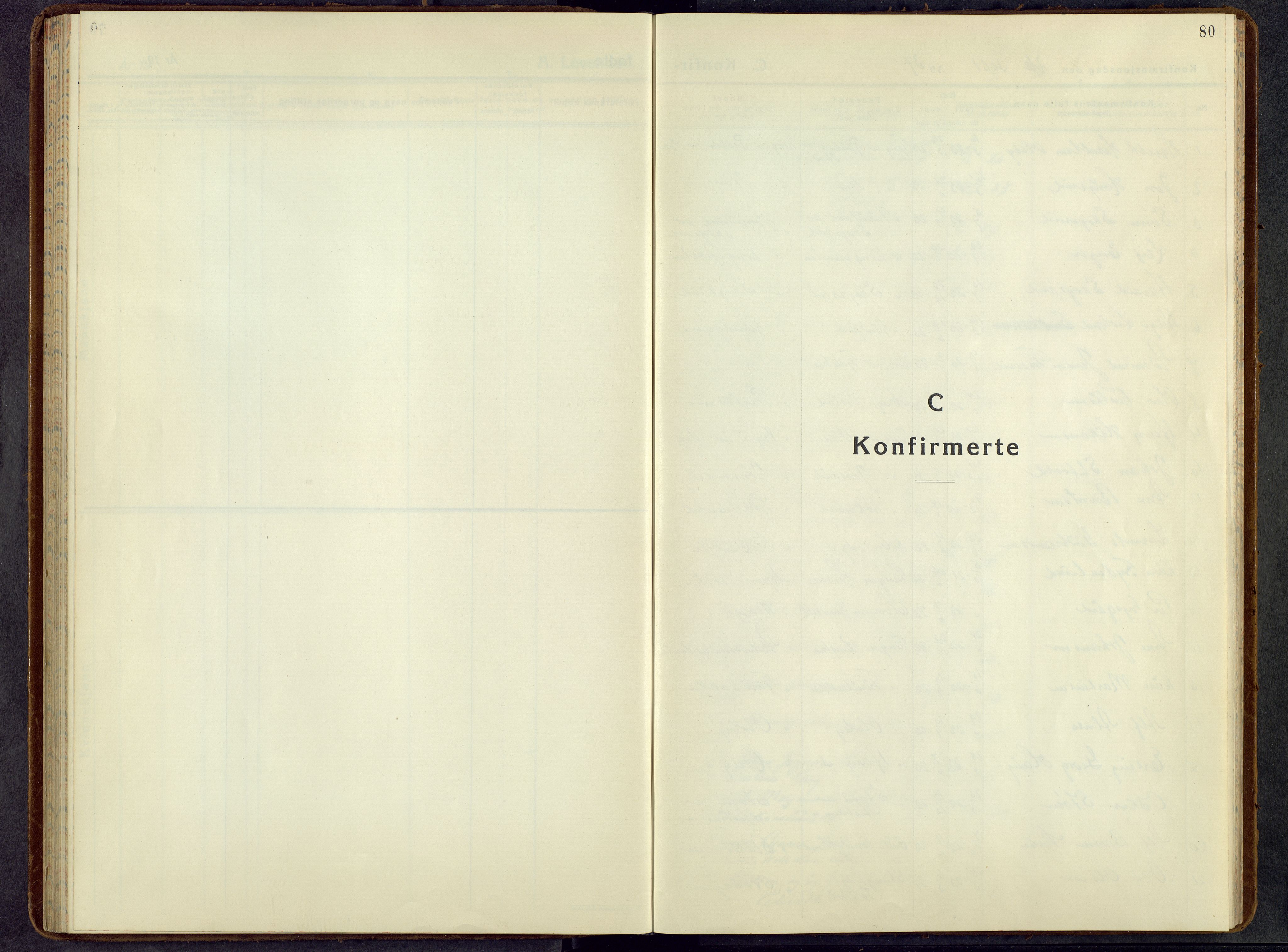 Stange prestekontor, SAH/PREST-002/L/L0021: Parish register (copy) no. 21, 1937-1962, p. 80