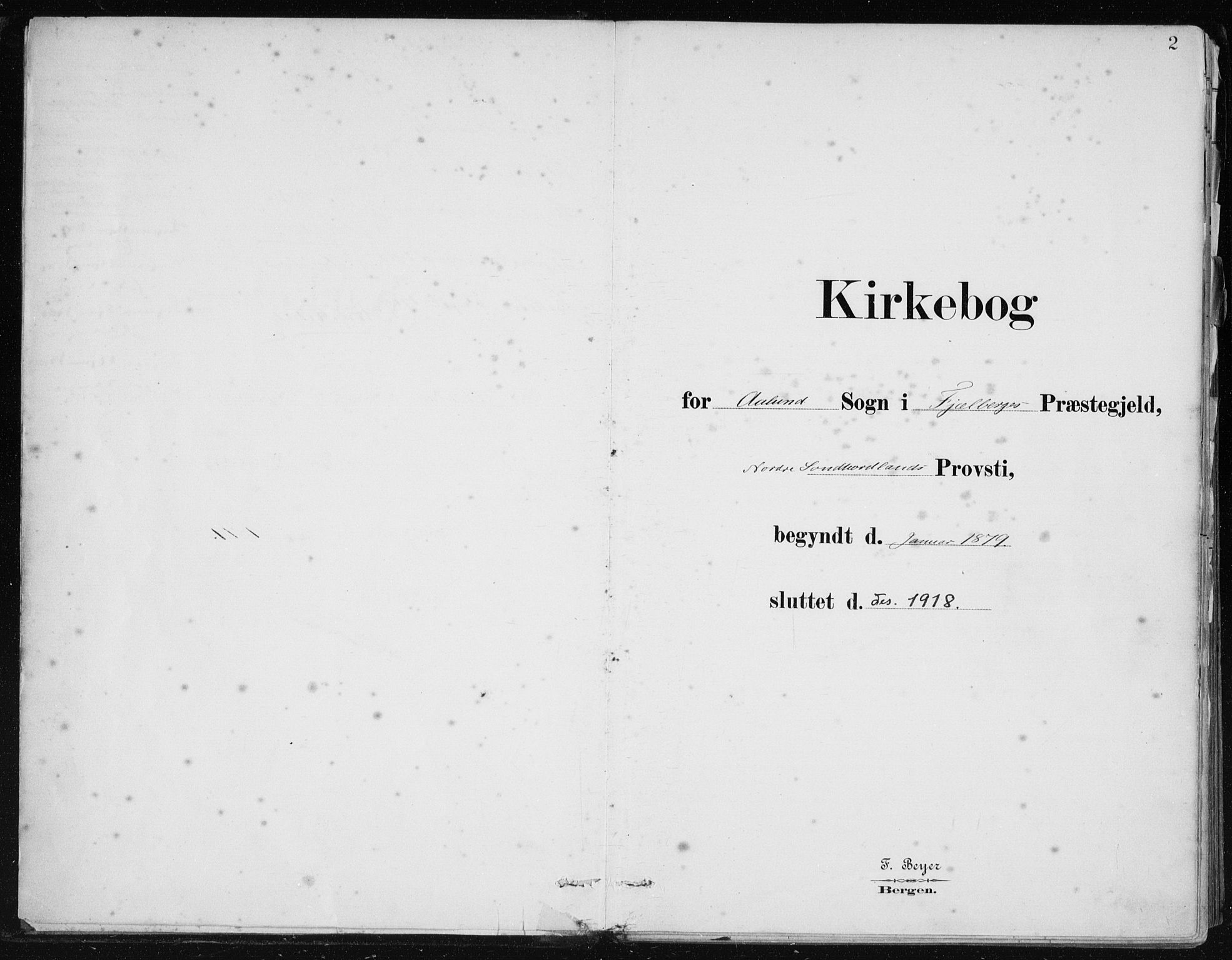 Fjelberg sokneprestembete, AV/SAB-A-75201/H/Haa: Parish register (official) no. D 1, 1879-1918, p. 2