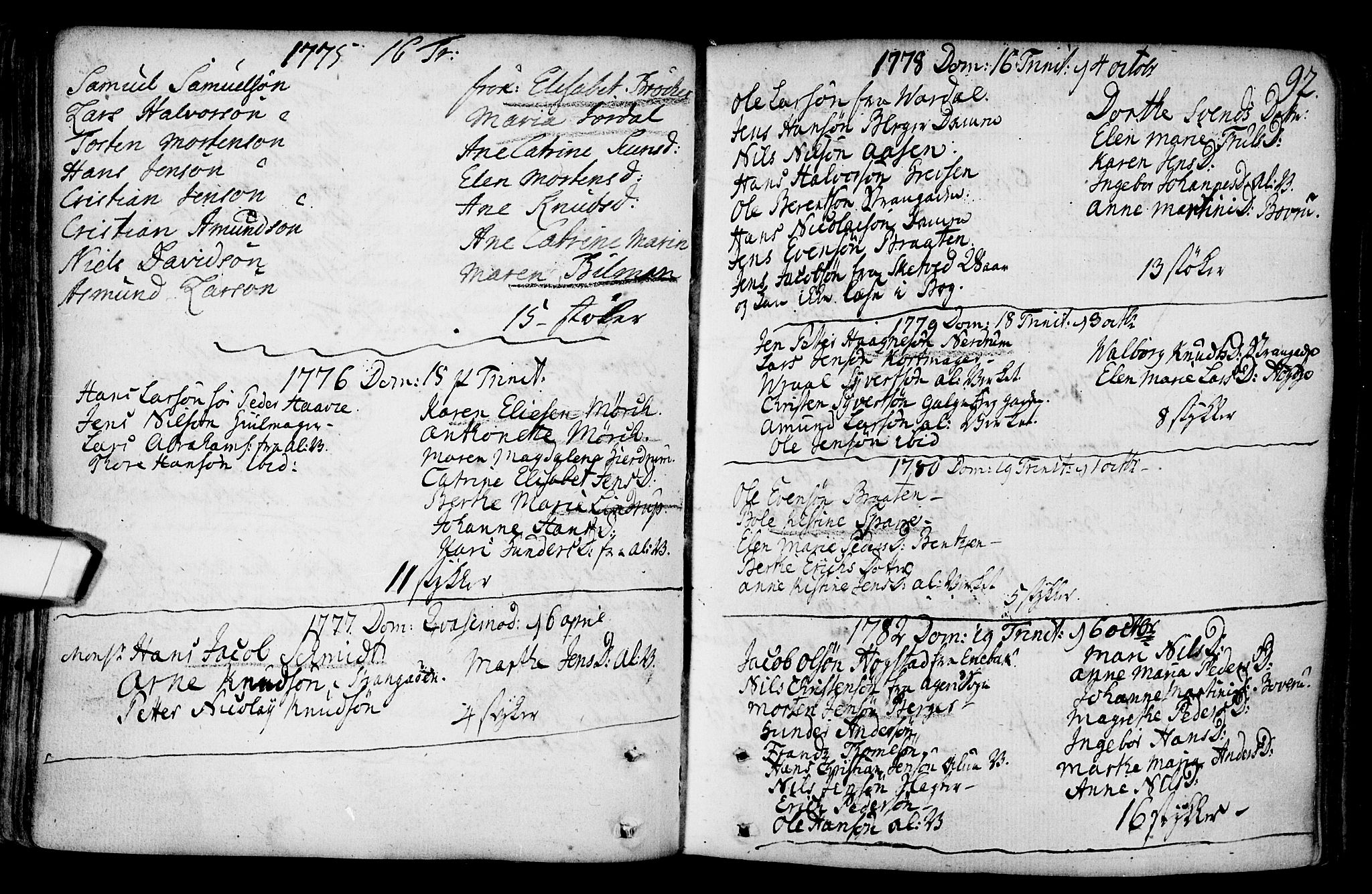 Gamlebyen prestekontor Kirkebøker, SAO/A-10884/F/Fa/L0001: Parish register (official) no. 1, 1734-1818, p. 92