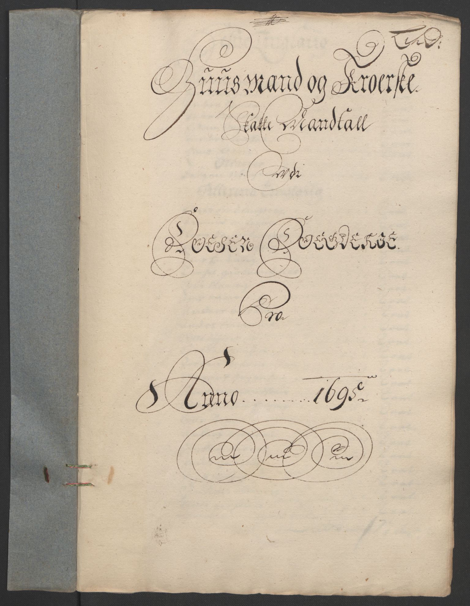 Rentekammeret inntil 1814, Reviderte regnskaper, Fogderegnskap, RA/EA-4092/R57/L3851: Fogderegnskap Fosen, 1695-1696, p. 81