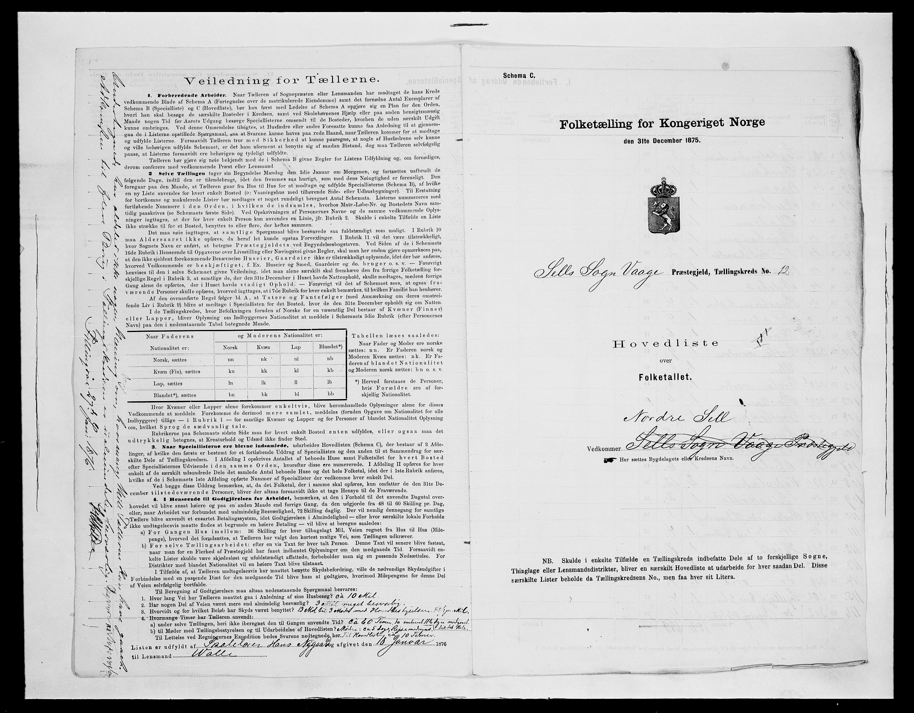 SAH, 1875 census for 0515P Vågå, 1875, p. 67