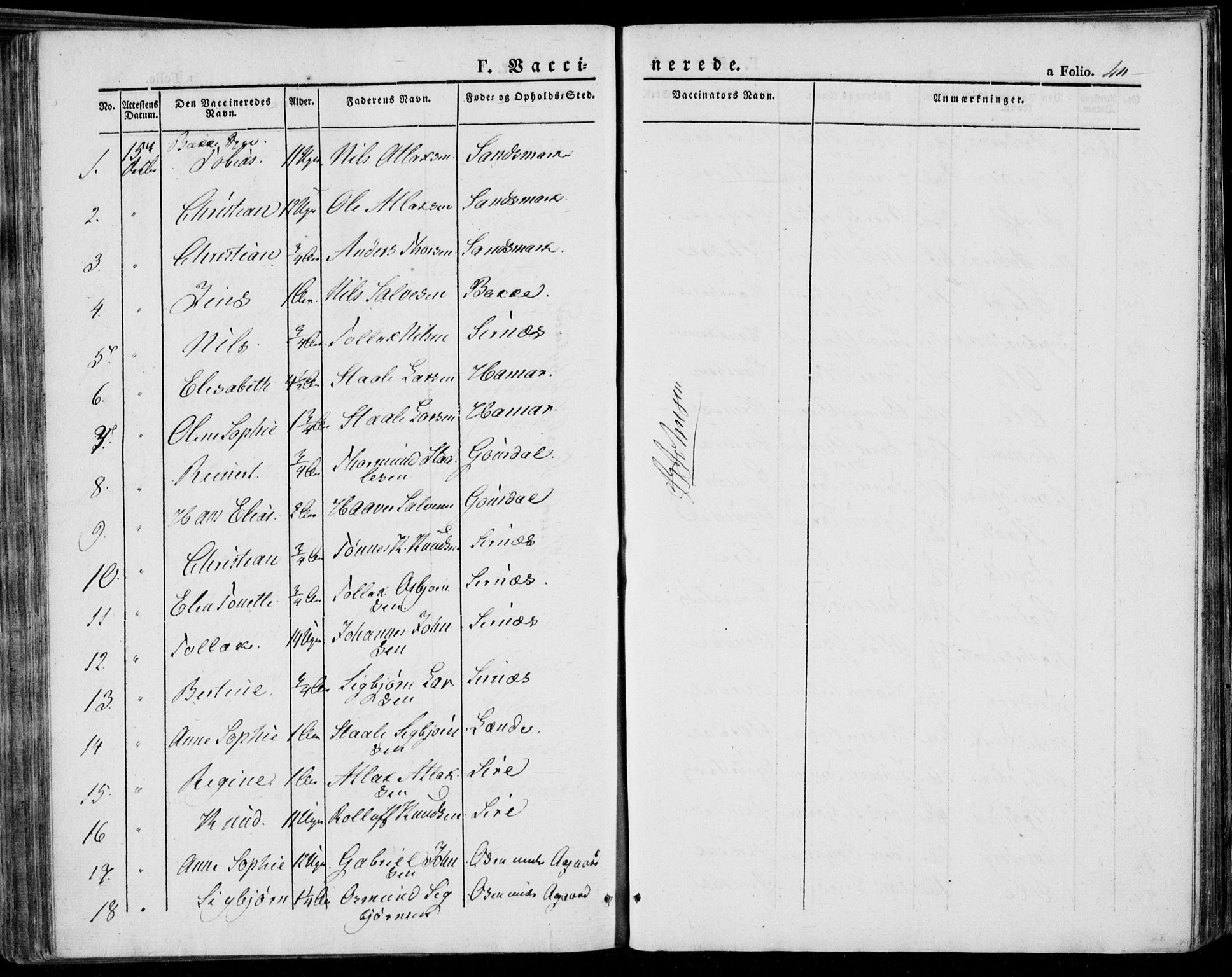 Bakke sokneprestkontor, AV/SAK-1111-0002/F/Fa/Faa/L0004: Parish register (official) no. A 4, 1834-1846, p. 411