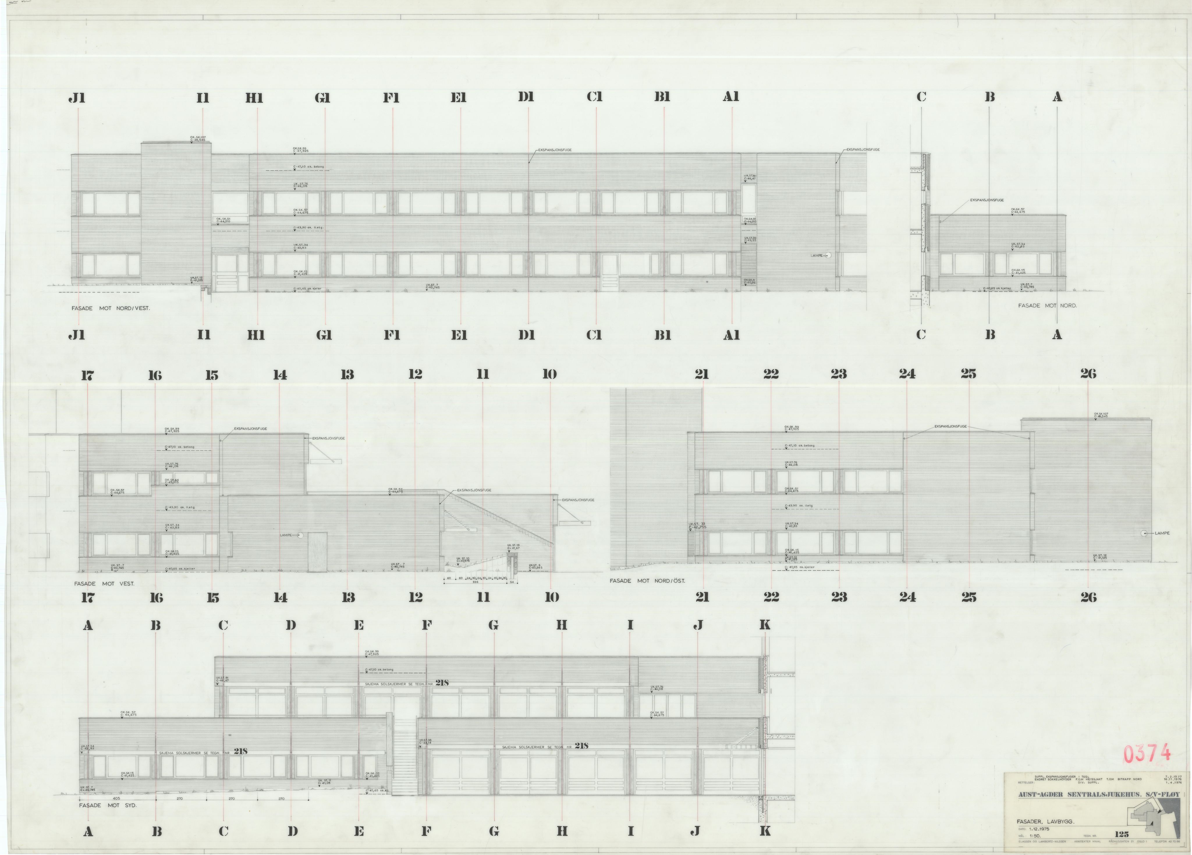 Eliassen og Lambertz-Nilssen Arkitekter, AAKS/PA-2983/T/T03/L0002: Tegningskogger 374, 1974-1978, p. 23