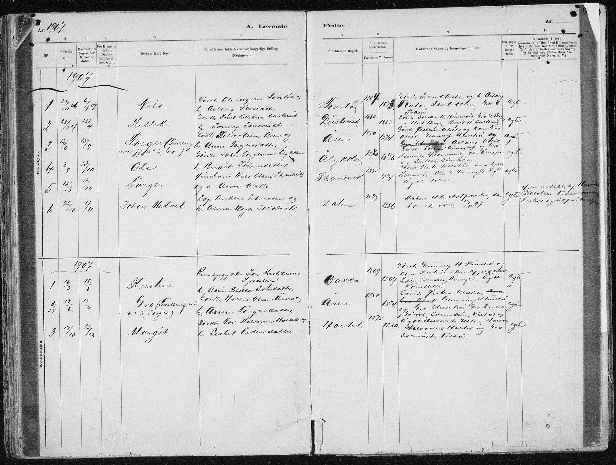Tinn kirkebøker, SAKO/A-308/F/Fa/L0007: Parish register (official) no. I 7, 1878-1922, p. 68