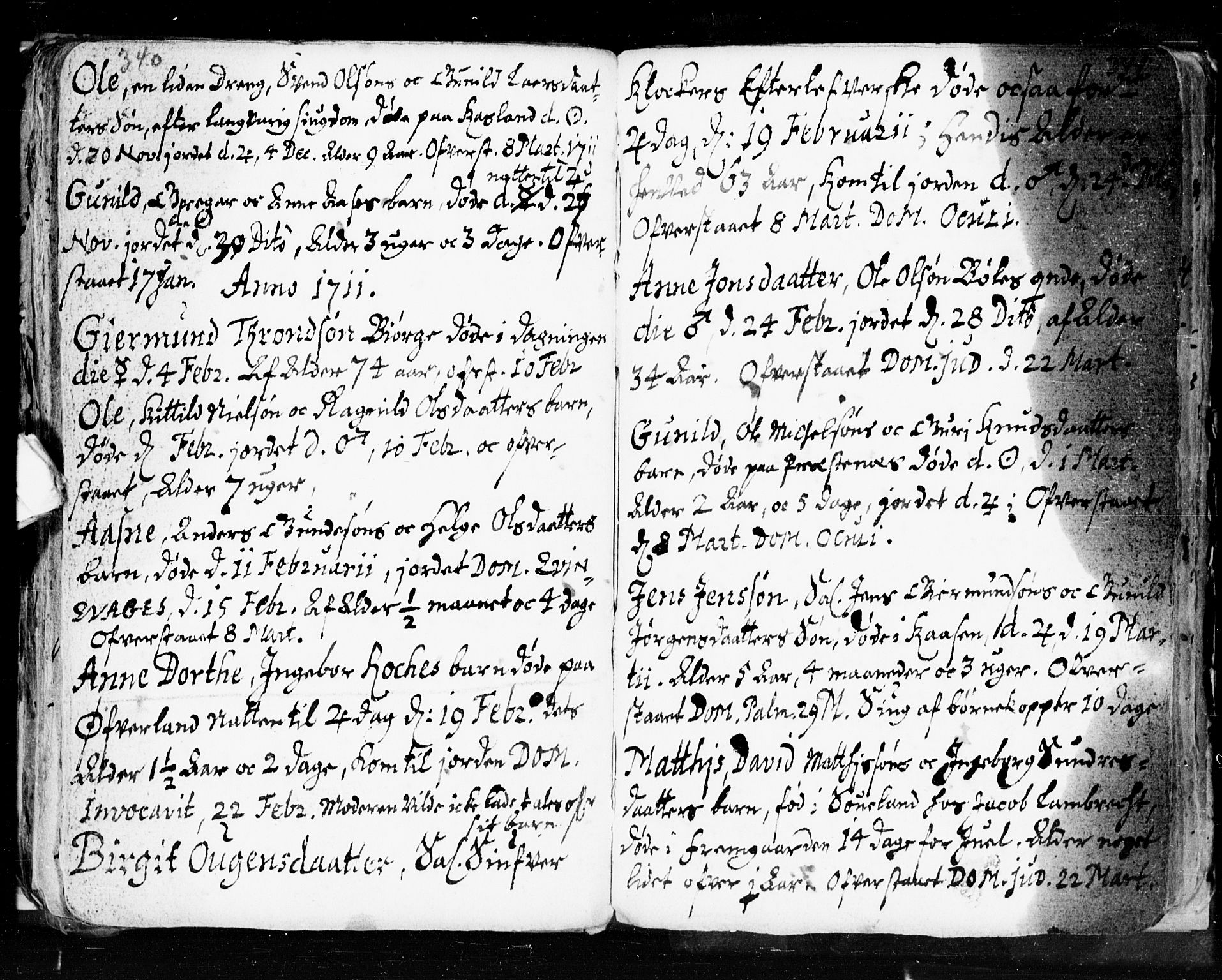 Seljord kirkebøker, SAKO/A-20/F/Fa/L0002: Parish register (official) no. I 2, 1689-1713, p. 340-341