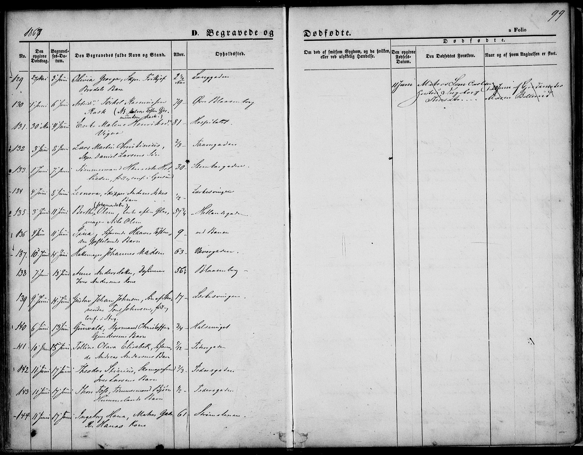 St. Petri sokneprestkontor, AV/SAST-A-101813/001/30/30BA/L0003: Parish register (official) no. A 3, 1861-1872, p. 99