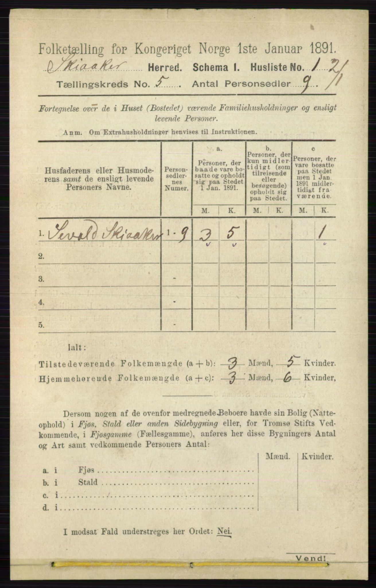 RA, 1891 census for 0513 Skjåk, 1891, p. 1545