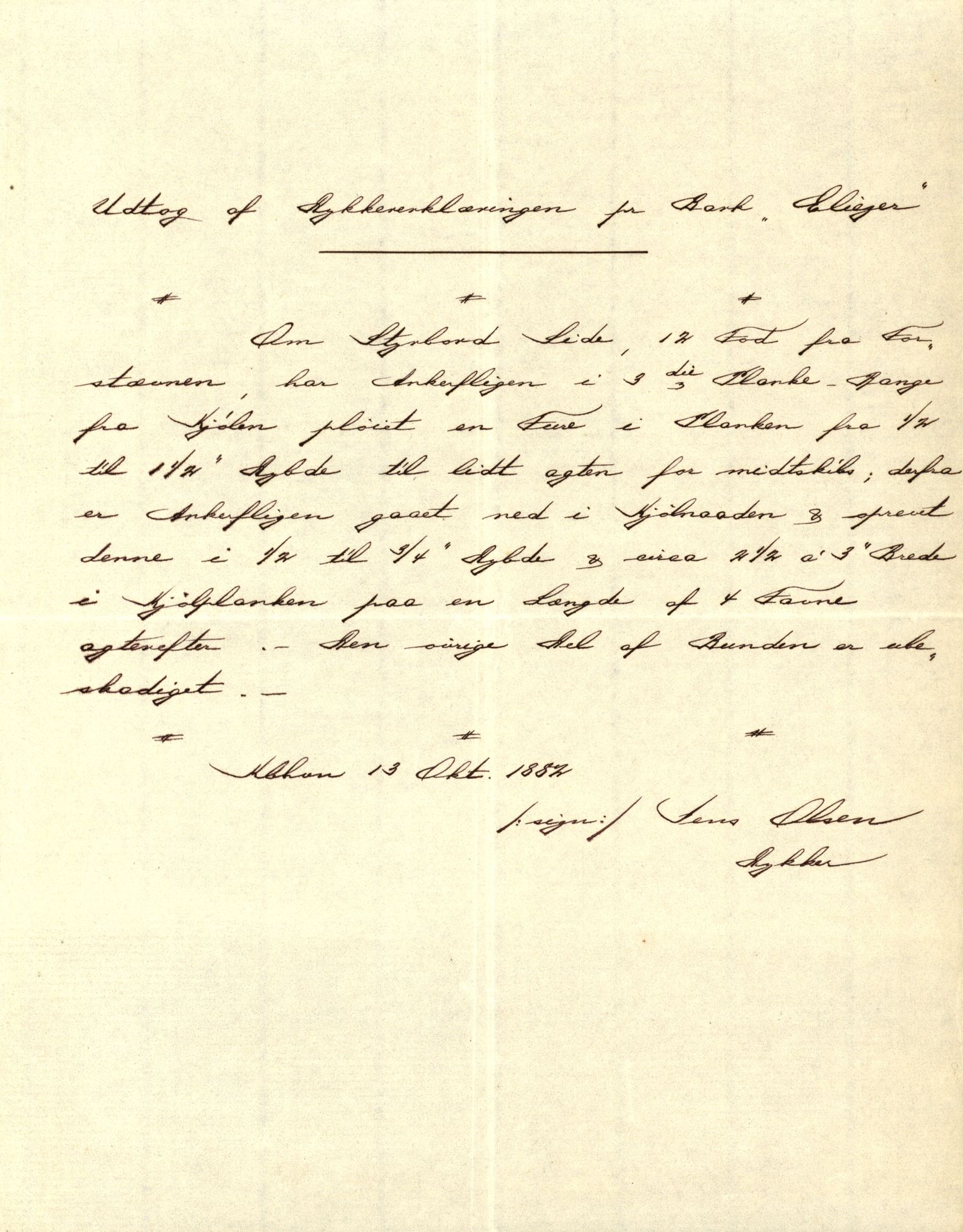 Pa 63 - Østlandske skibsassuranceforening, VEMU/A-1079/G/Ga/L0015/0004: Havaridokumenter / Minerva, Kong Carl, John Bertram, Eliezer, 1882, p. 52