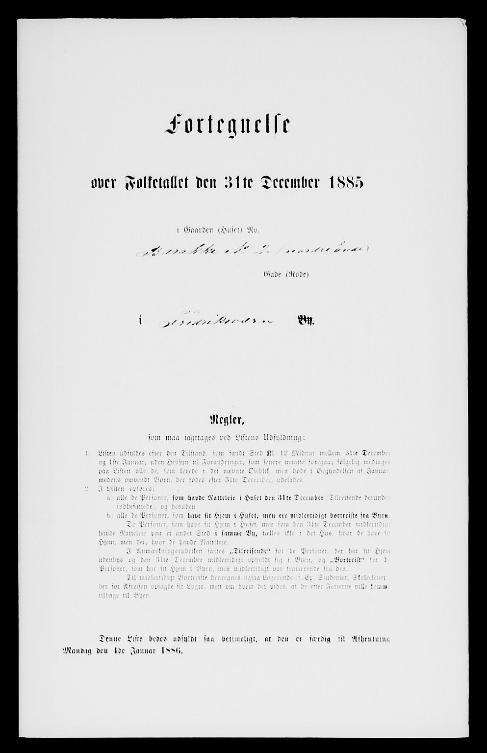 SAKO, 1885 census for 0798 Fredriksvern, 1885, p. 284