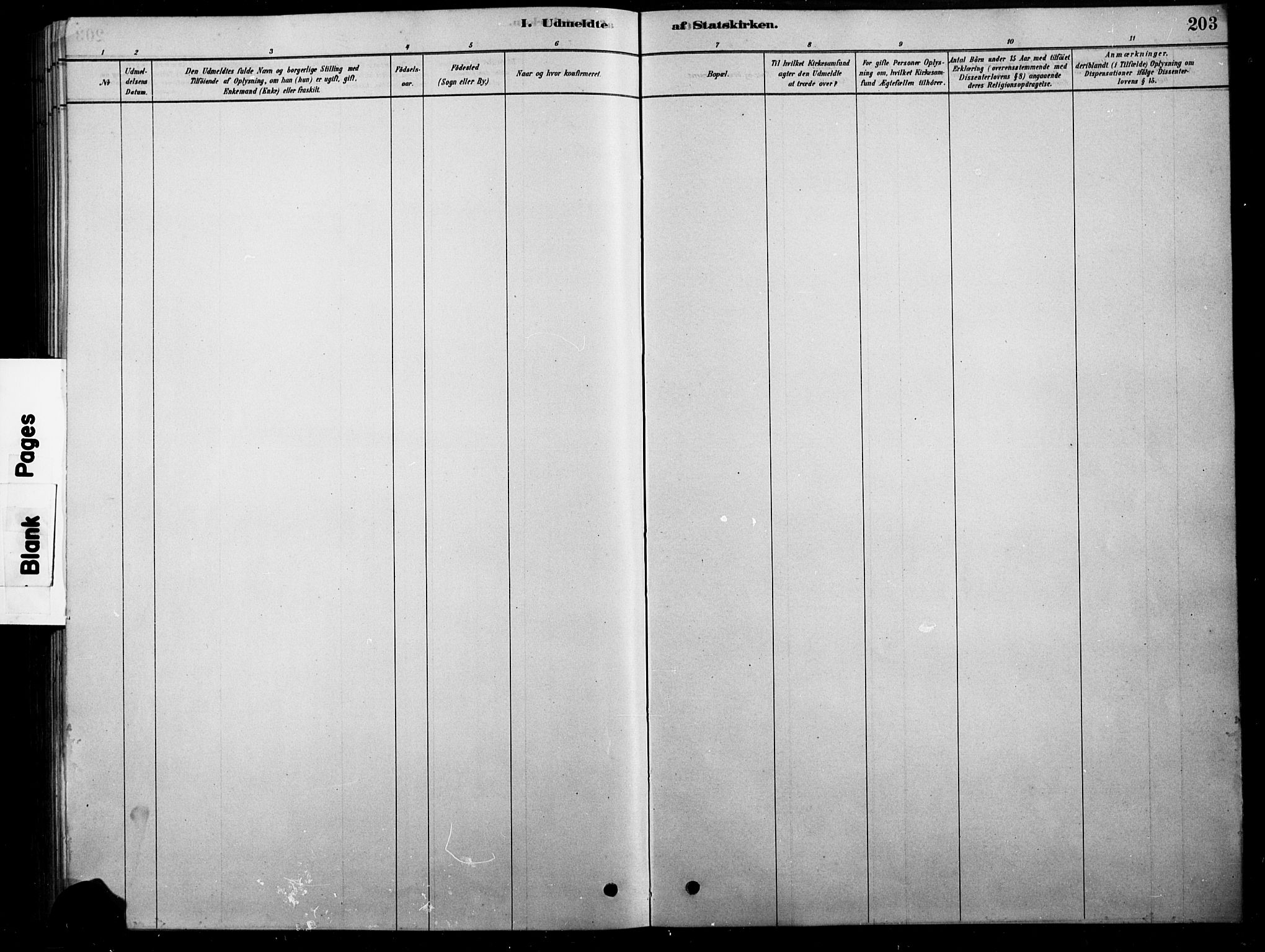 Tolga prestekontor, SAH/PREST-062/L/L0007: Parish register (copy) no. 7, 1878-1919, p. 203