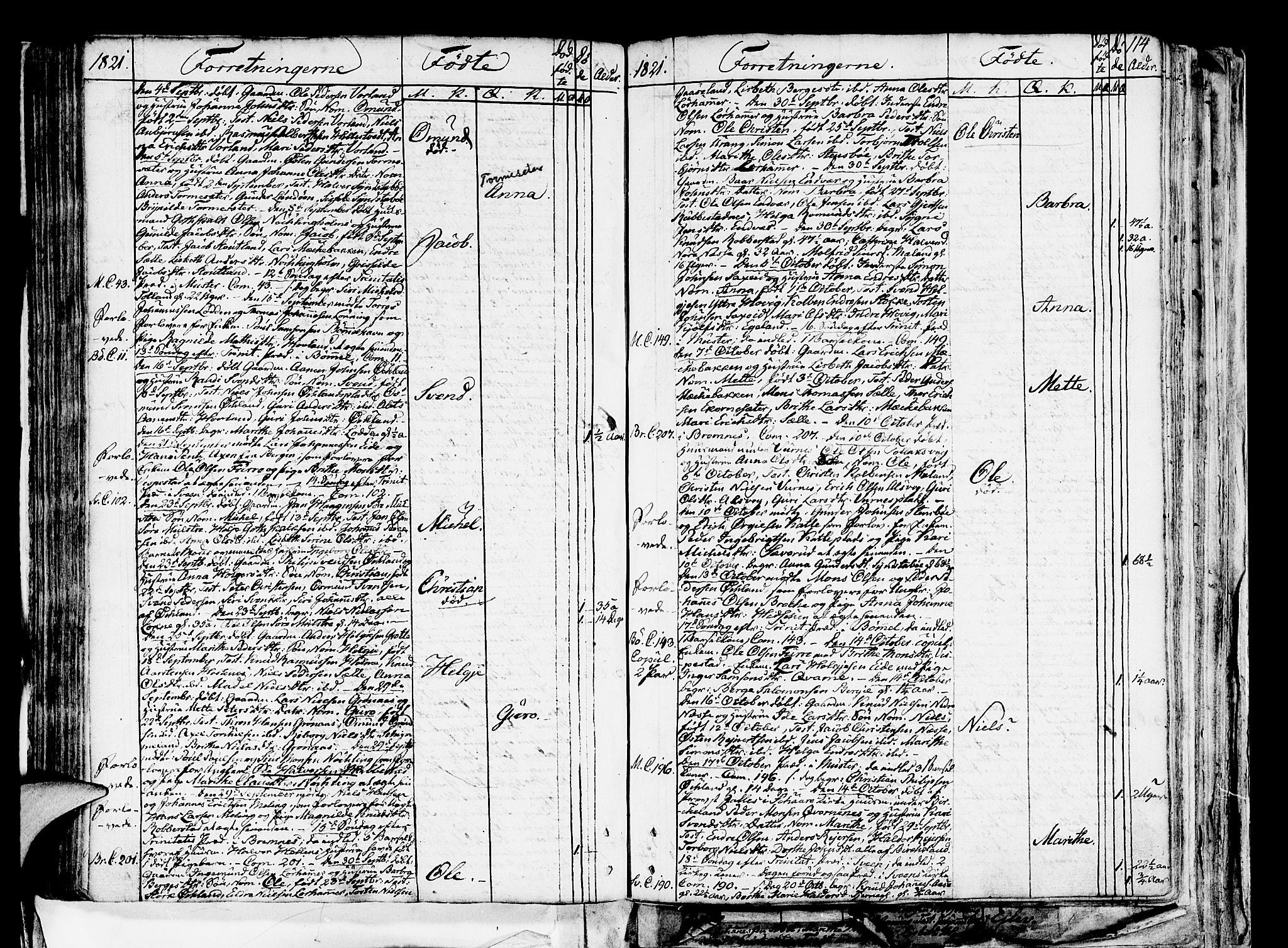 Finnås sokneprestembete, SAB/A-99925/H/Ha/Haa/Haaa/L0004: Parish register (official) no. A 4, 1804-1830, p. 114