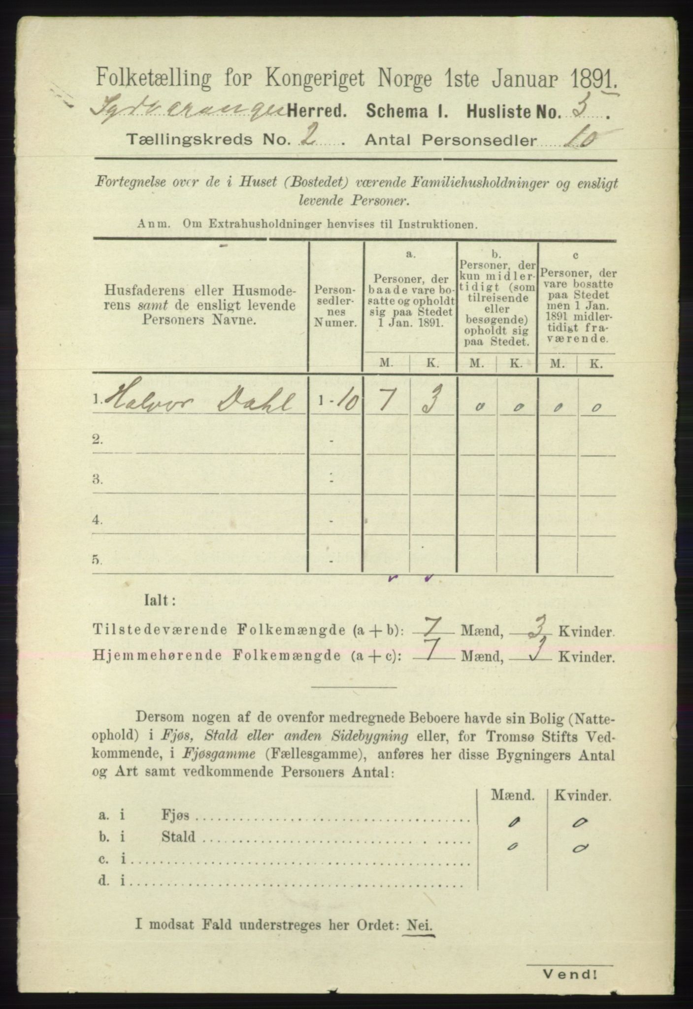 RA, 1891 census for 2030 Sør-Varanger, 1891, p. 358