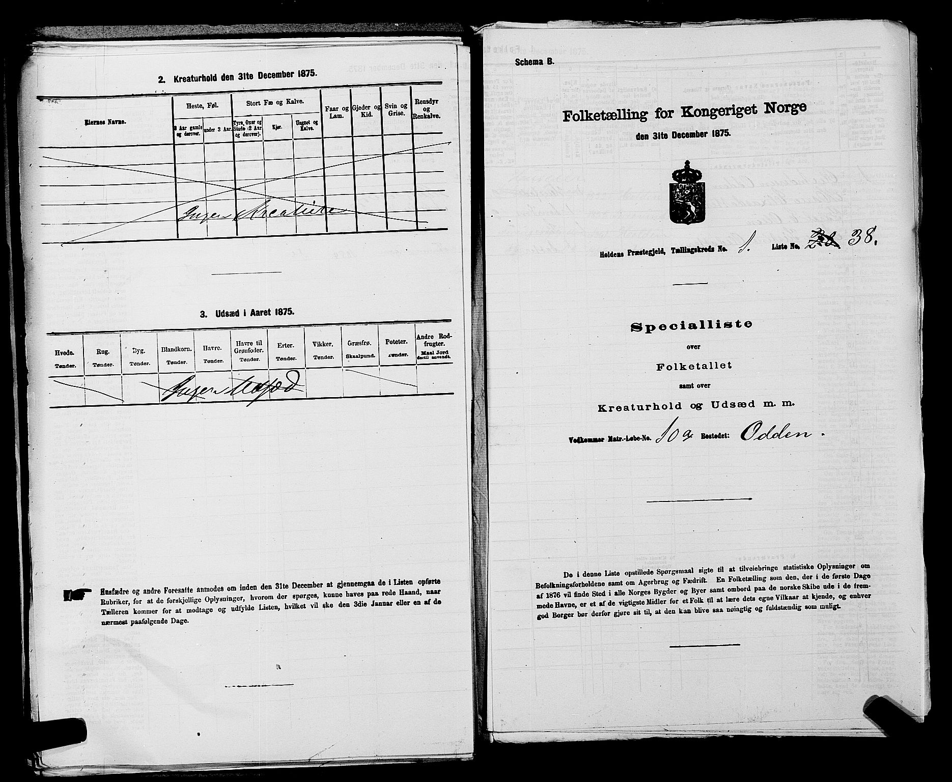 SAKO, 1875 census for 0819P Holla, 1875, p. 127