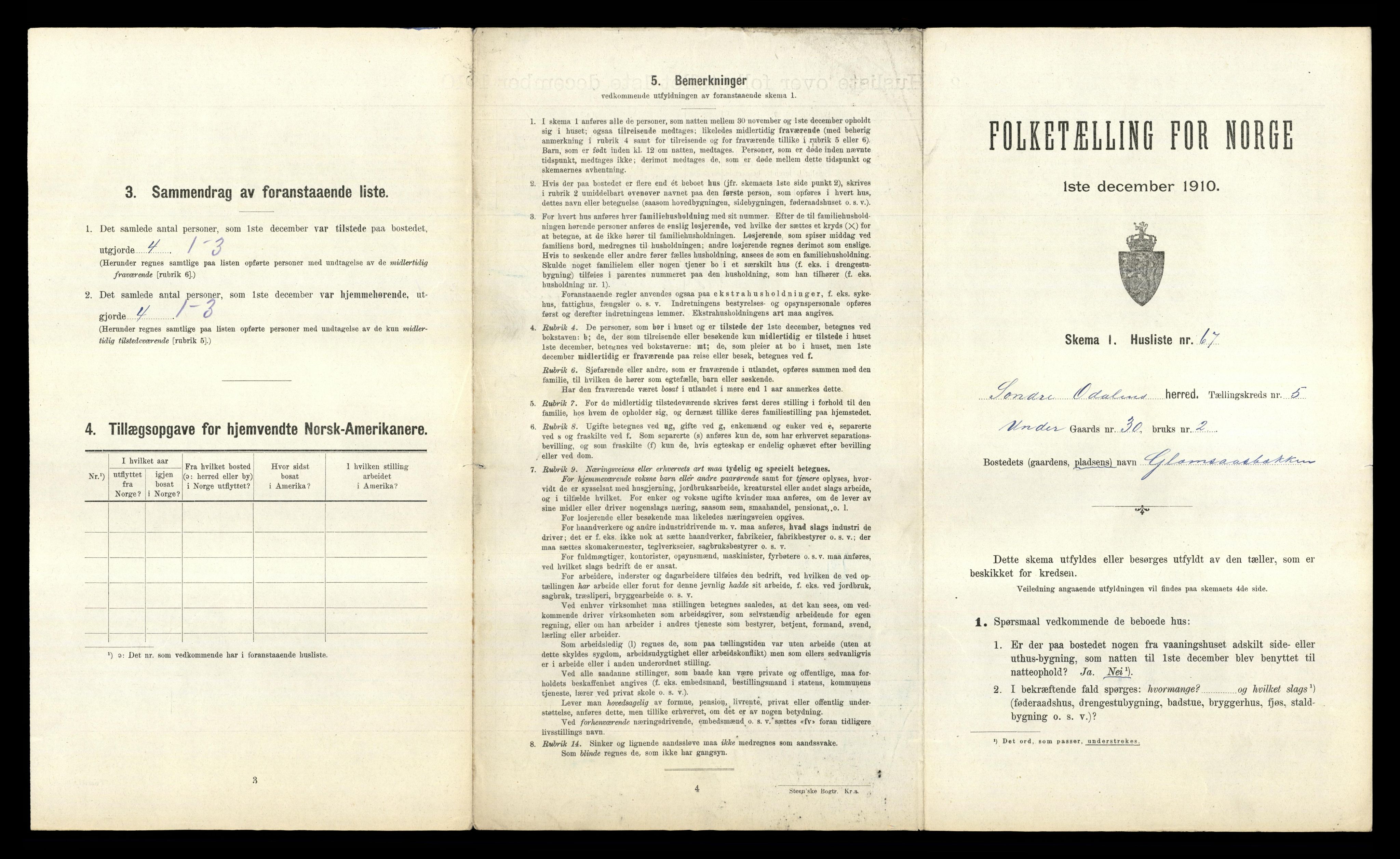 RA, 1910 census for Sør-Odal, 1910, p. 920