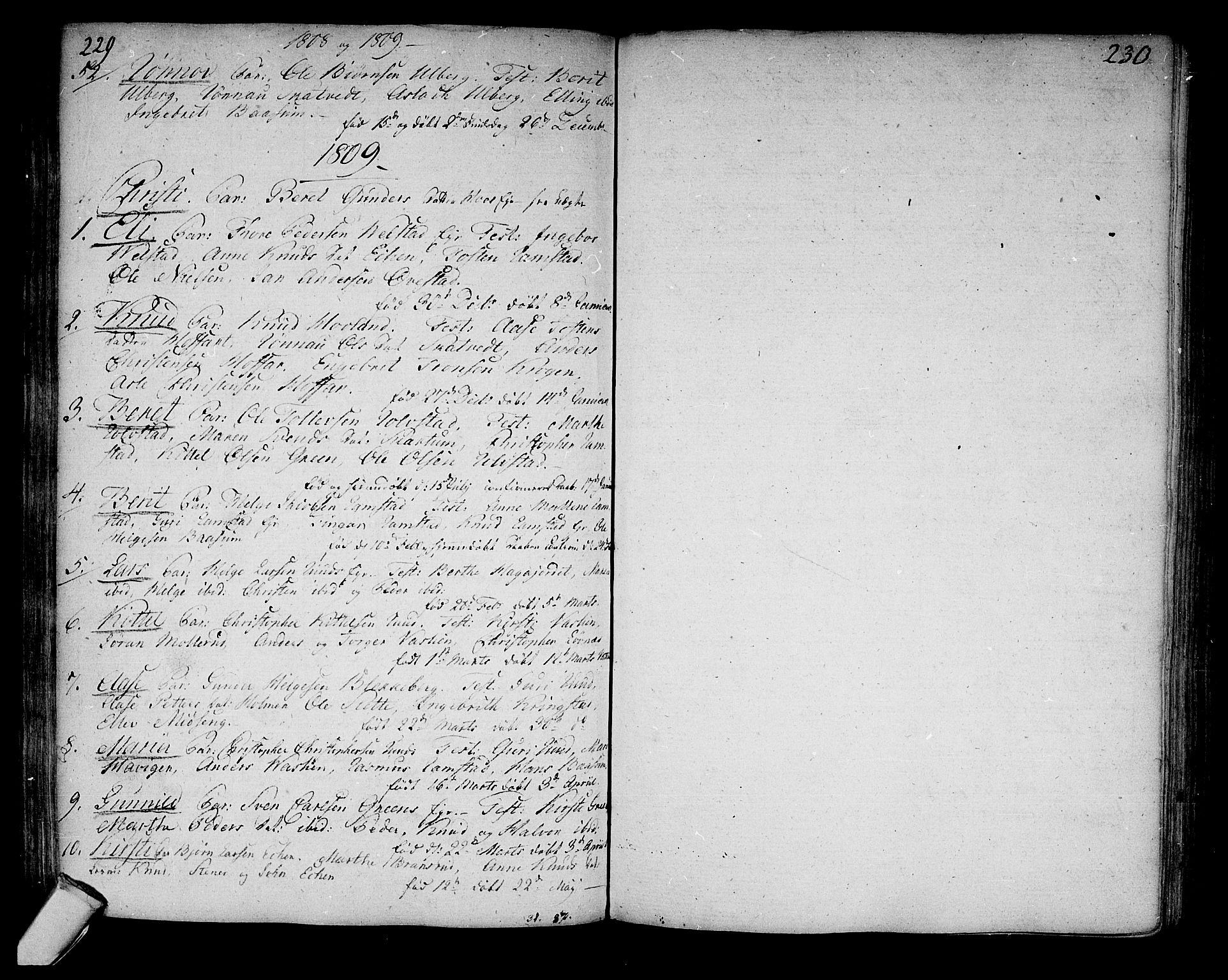 Sigdal kirkebøker, SAKO/A-245/F/Fa/L0003: Parish register (official) no. I 3, 1793-1811, p. 229-230