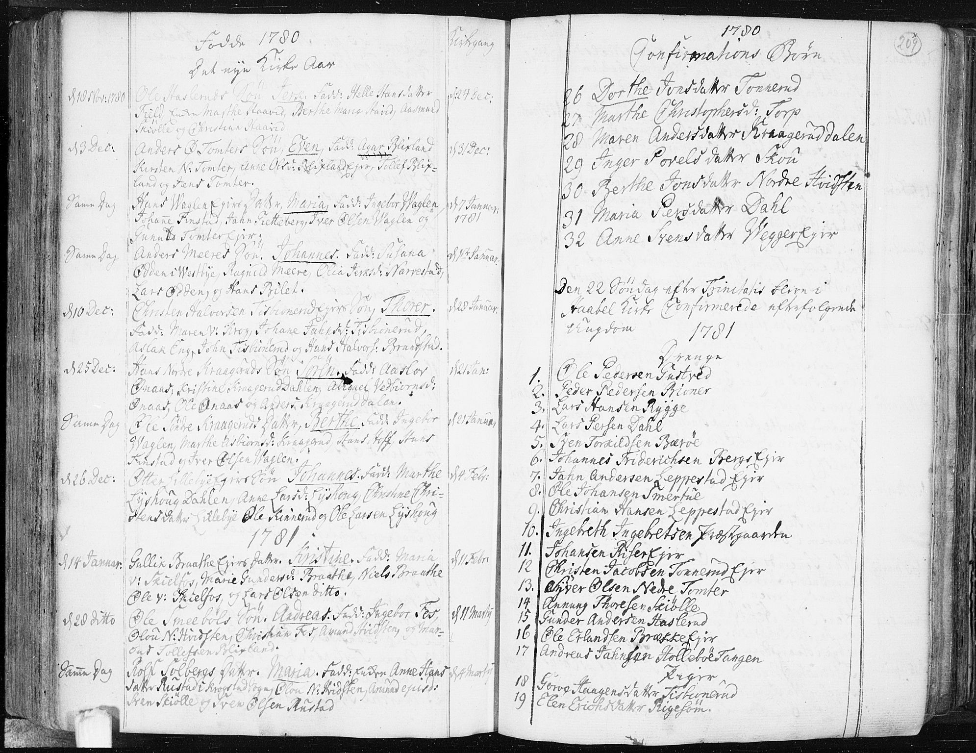 Hobøl prestekontor Kirkebøker, AV/SAO-A-2002/F/Fa/L0001: Parish register (official) no. I 1, 1733-1814, p. 209