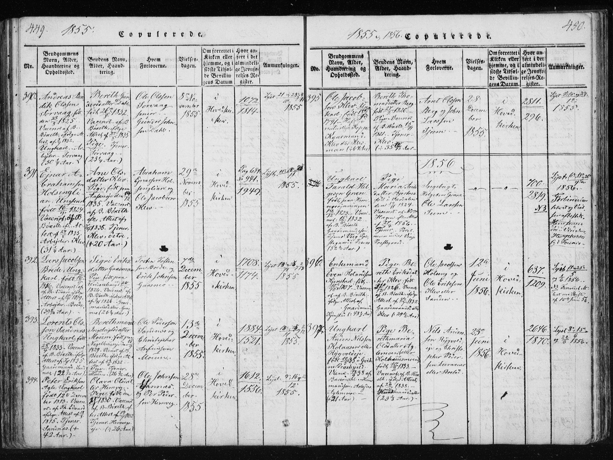 Ministerialprotokoller, klokkerbøker og fødselsregistre - Nord-Trøndelag, AV/SAT-A-1458/749/L0469: Parish register (official) no. 749A03, 1817-1857, p. 449-450