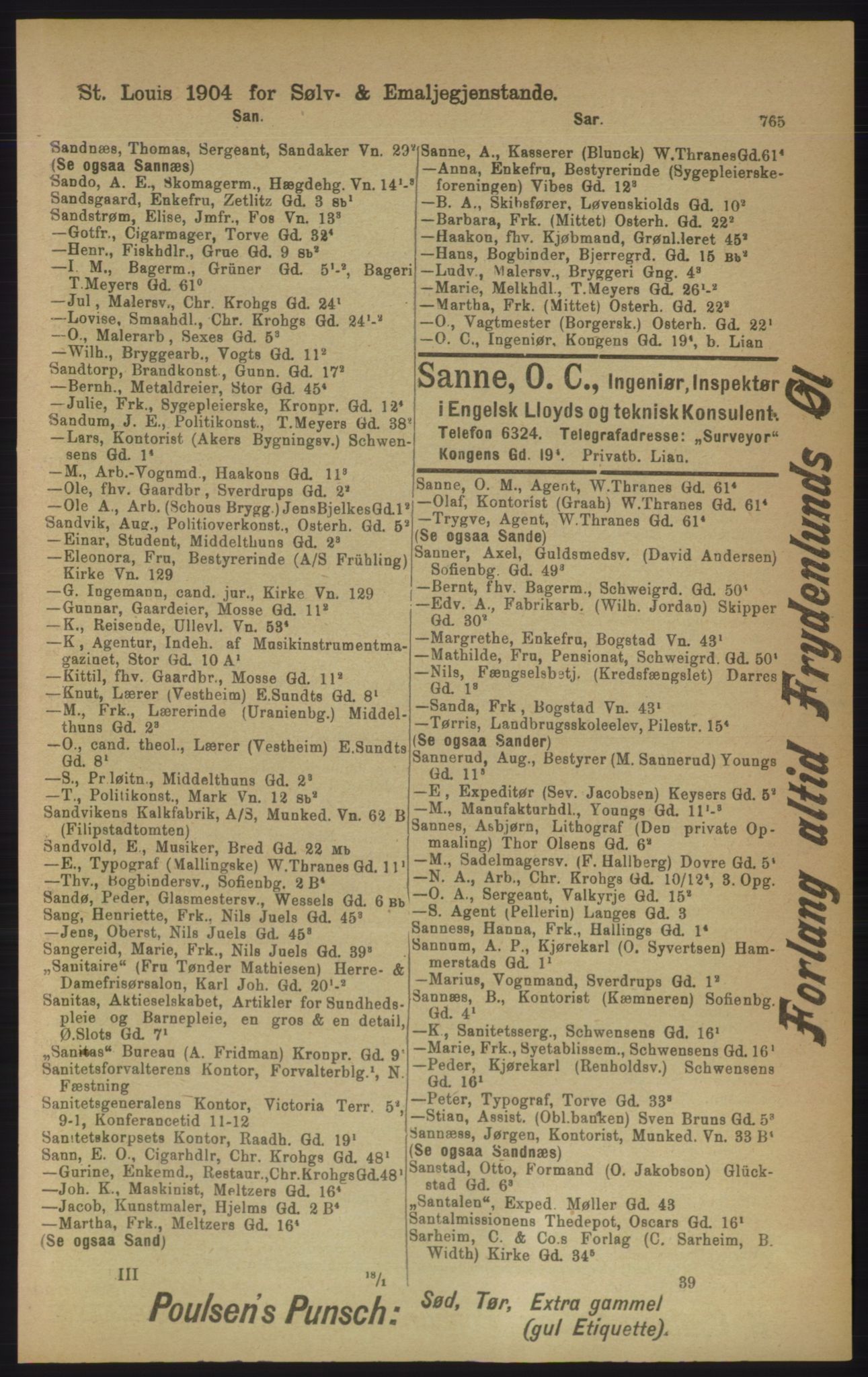 Kristiania/Oslo adressebok, PUBL/-, 1906, p. 765