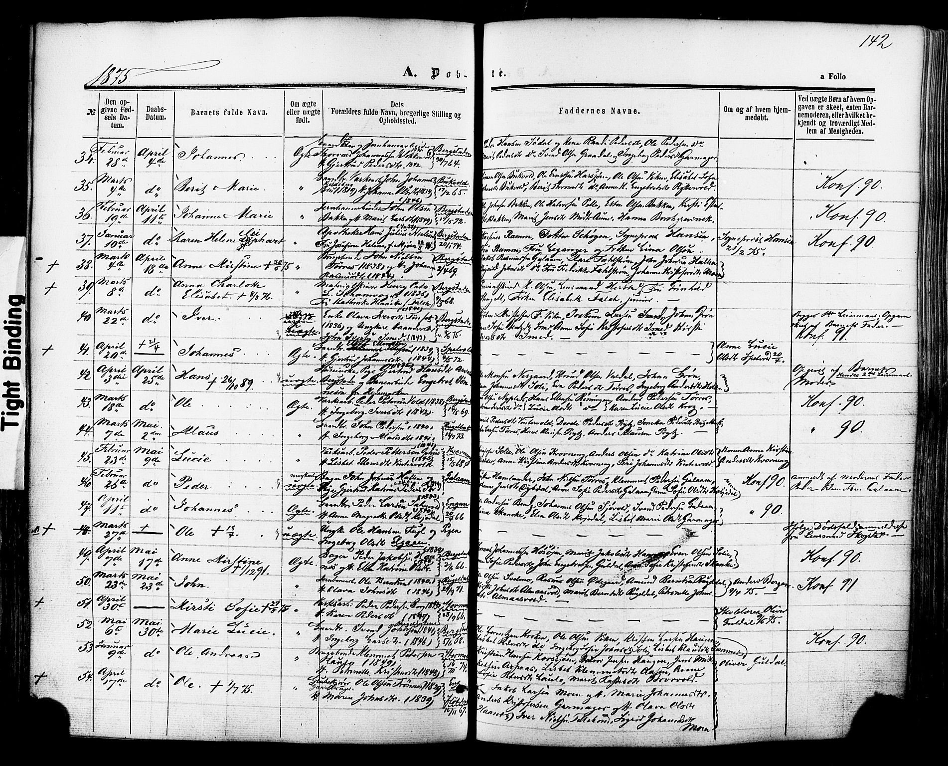 Ministerialprotokoller, klokkerbøker og fødselsregistre - Sør-Trøndelag, SAT/A-1456/681/L0932: Parish register (official) no. 681A10, 1860-1878, p. 142