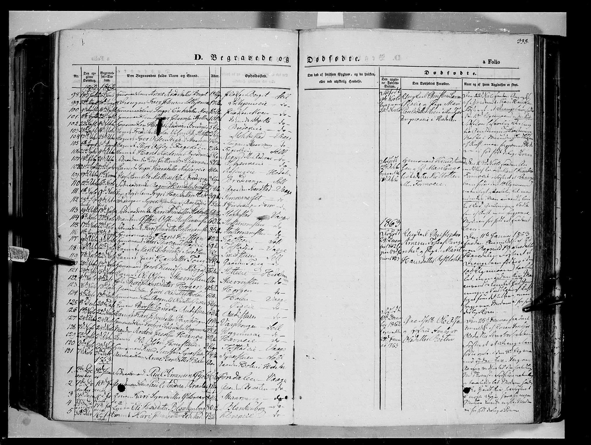 Vågå prestekontor, SAH/PREST-076/H/Ha/Haa/L0006: Parish register (official) no. 6 /1, 1856-1872, p. 338
