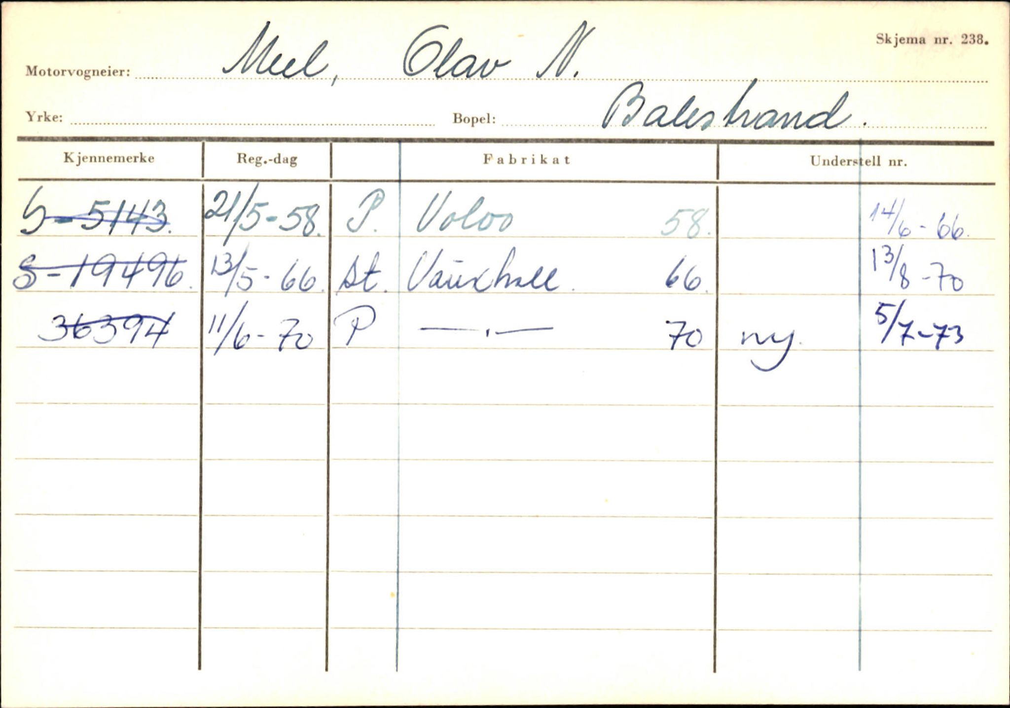 Statens vegvesen, Sogn og Fjordane vegkontor, AV/SAB-A-5301/4/F/L0132: Eigarregister Askvoll A-Å. Balestrand A-Å, 1945-1975, p. 2025