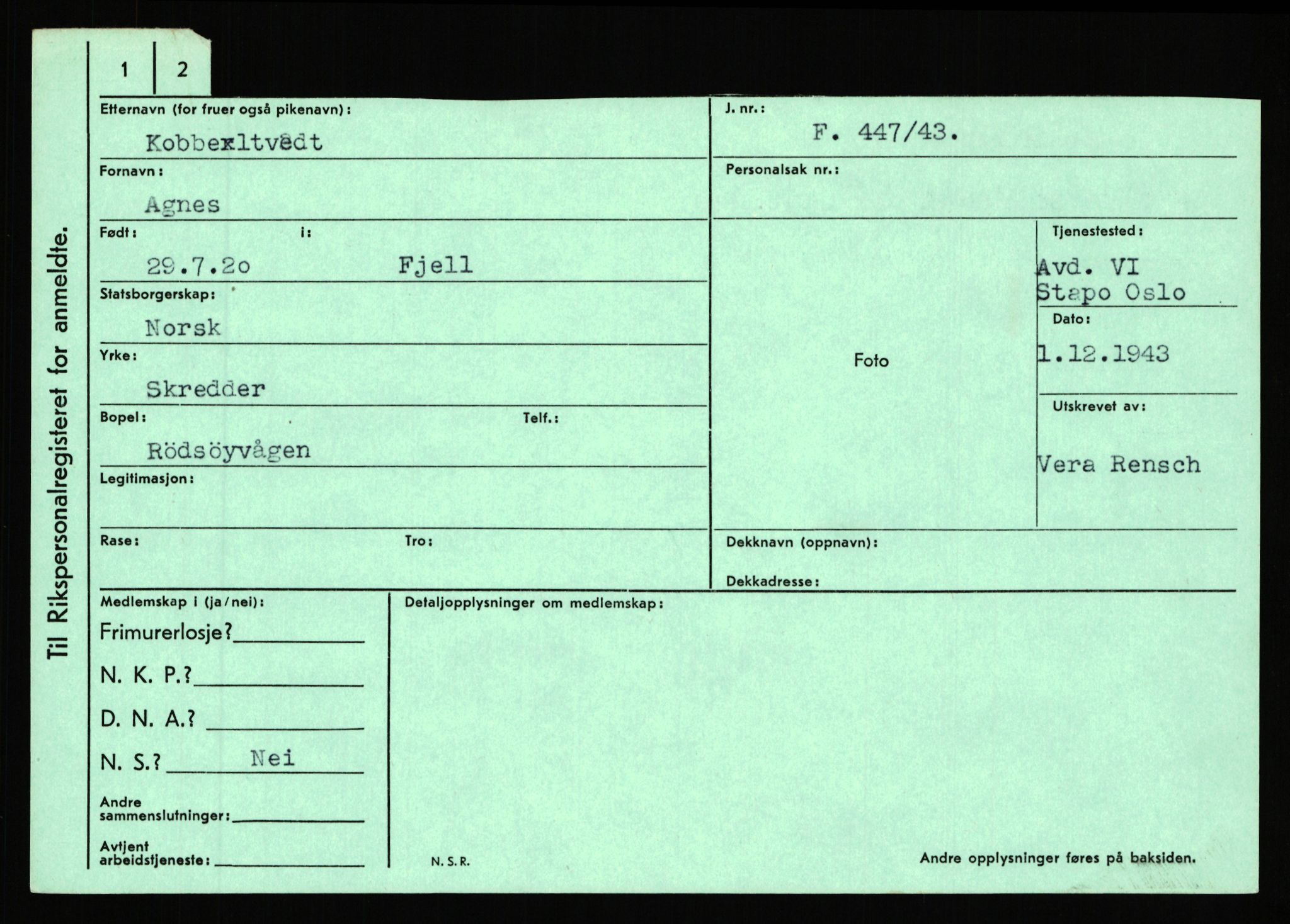 Statspolitiet - Hovedkontoret / Osloavdelingen, AV/RA-S-1329/C/Ca/L0009: Knutsen - Limstrand, 1943-1945, p. 404