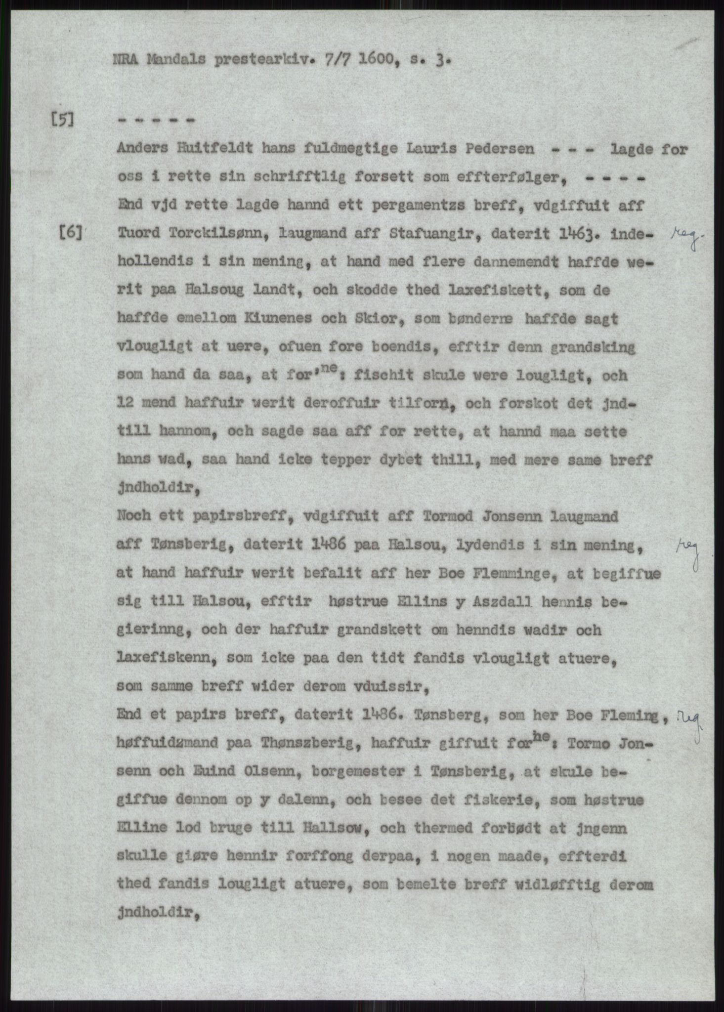 Samlinger til kildeutgivelse, Diplomavskriftsamlingen, AV/RA-EA-4053/H/Ha, p. 2824