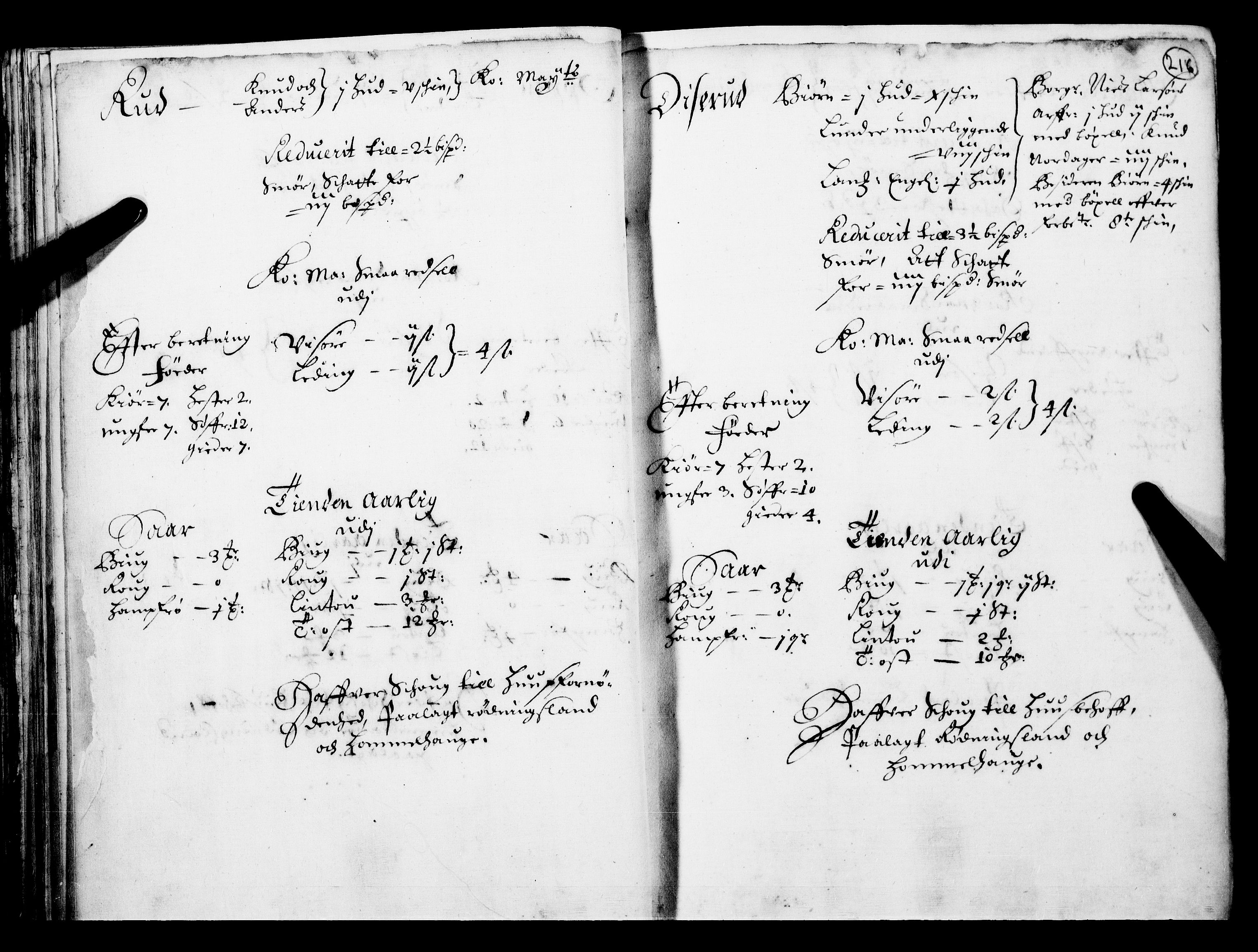Rentekammeret inntil 1814, Realistisk ordnet avdeling, AV/RA-EA-4070/N/Nb/Nba/L0017: Hadeland og Valdres fogderi, 2. del, 1669, p. 215b-216a