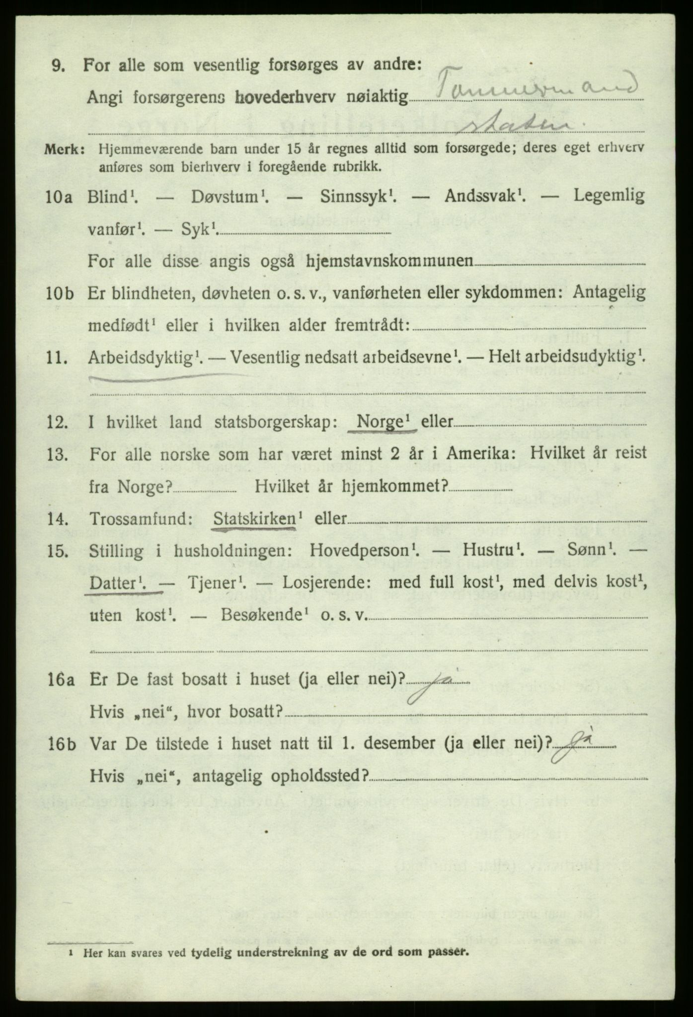 SAO, 1920 census for Berg, 1920, p. 2162