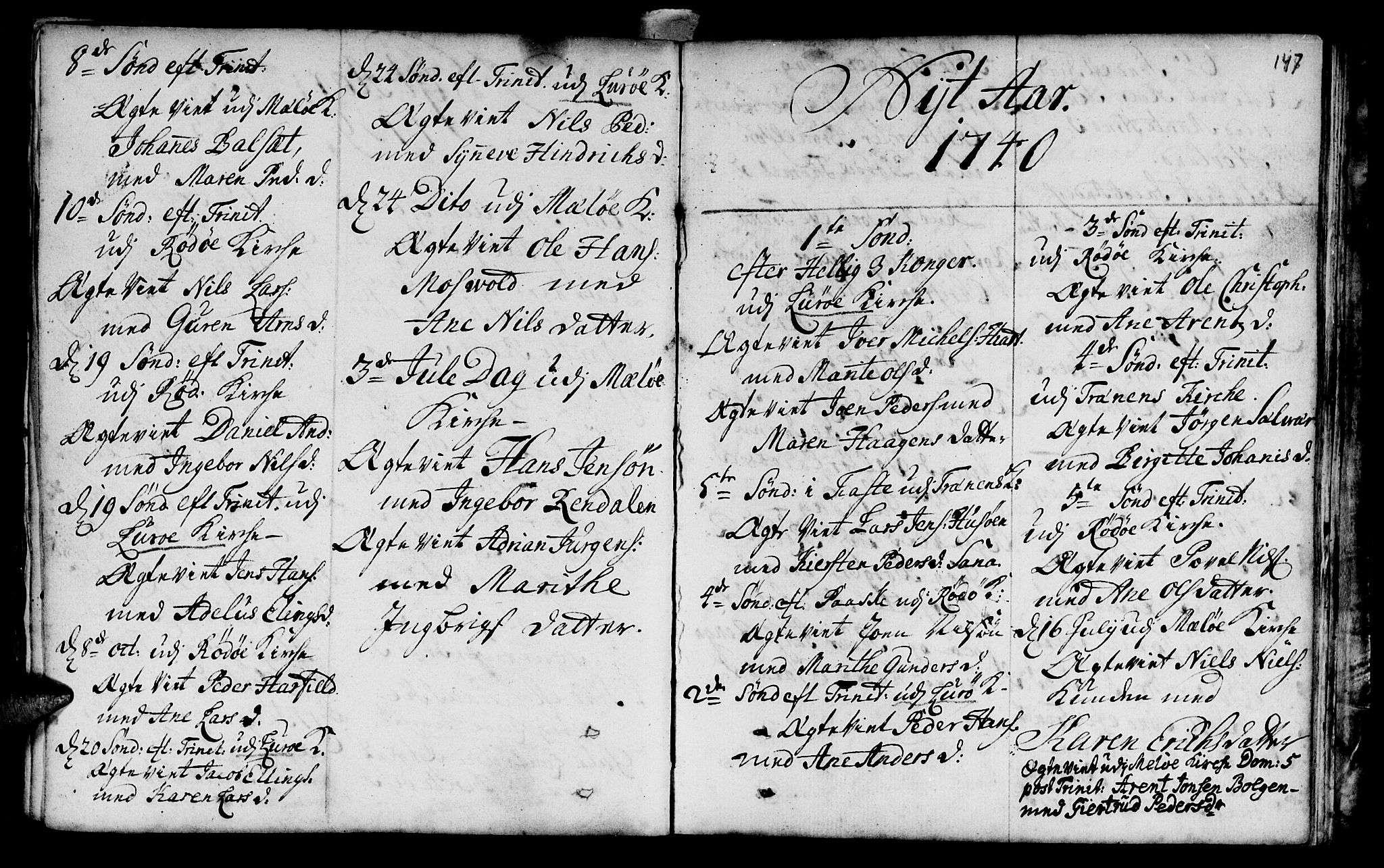 Ministerialprotokoller, klokkerbøker og fødselsregistre - Nordland, SAT/A-1459/841/L0586: Parish register (official) no. 841A01, 1739-1750, p. 147