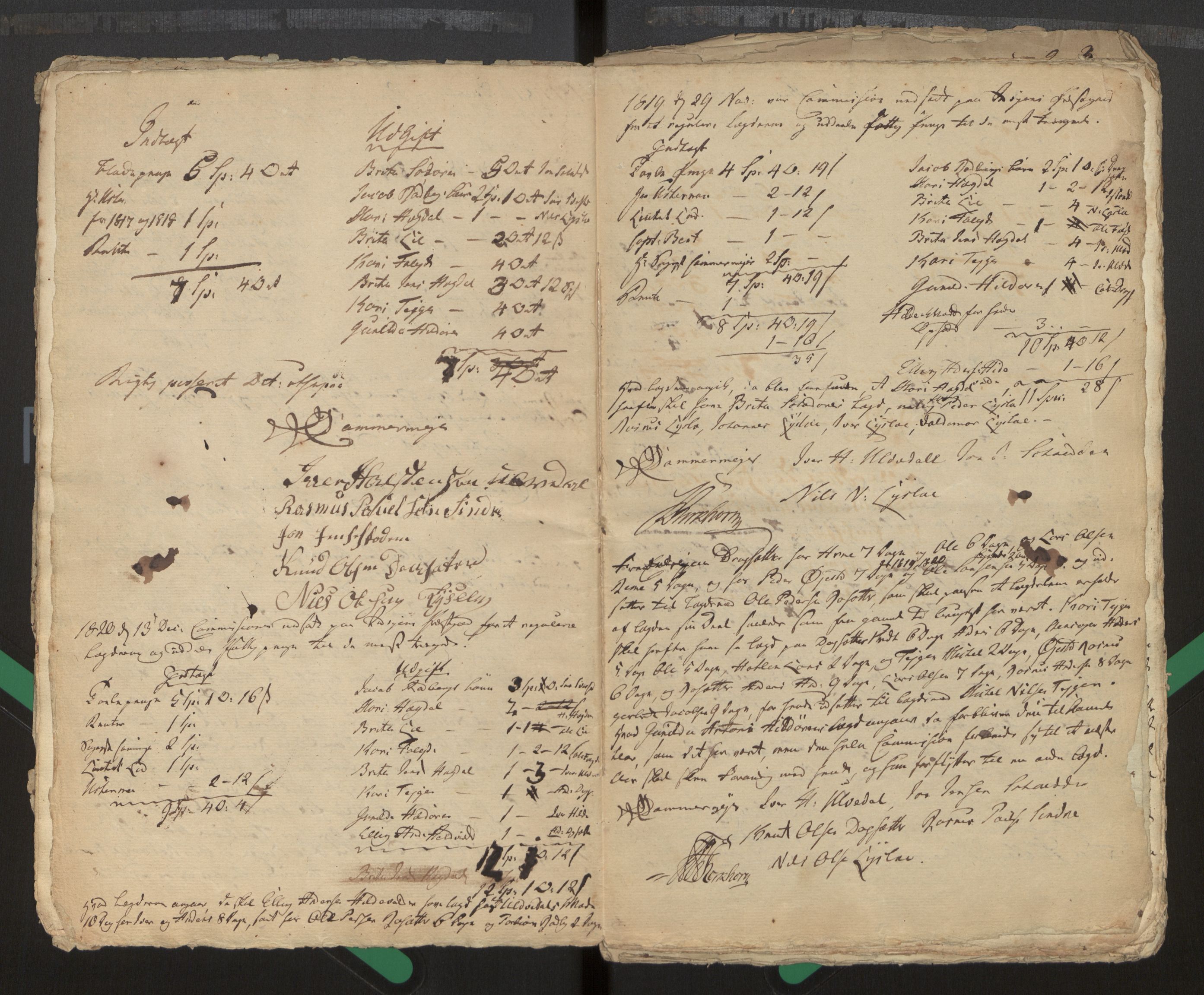Innvik sokneprestembete, AV/SAB-A-80501/J/Jc/L0001: Forhandlingsprotokoll Innvik fattigkommisjon, 1794-1844