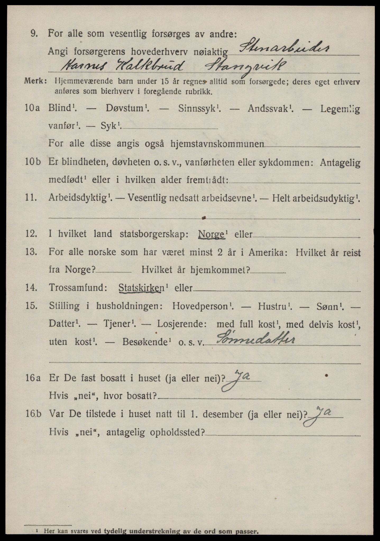 SAT, 1920 census for Surnadal, 1920, p. 5382
