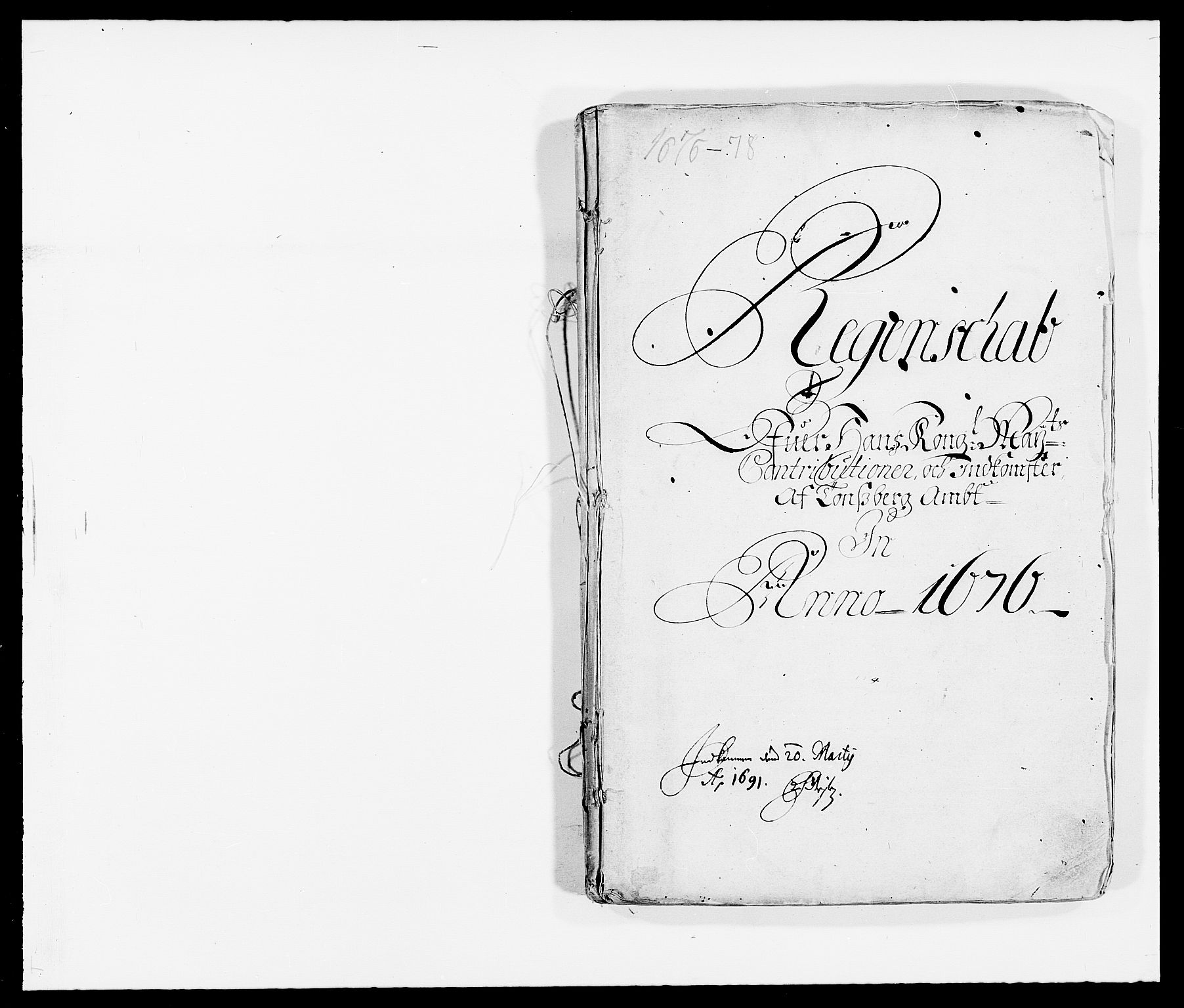 Rentekammeret inntil 1814, Reviderte regnskaper, Fogderegnskap, RA/EA-4092/R32/L1845: Fogderegnskap Jarlsberg grevskap, 1676-1678, p. 1