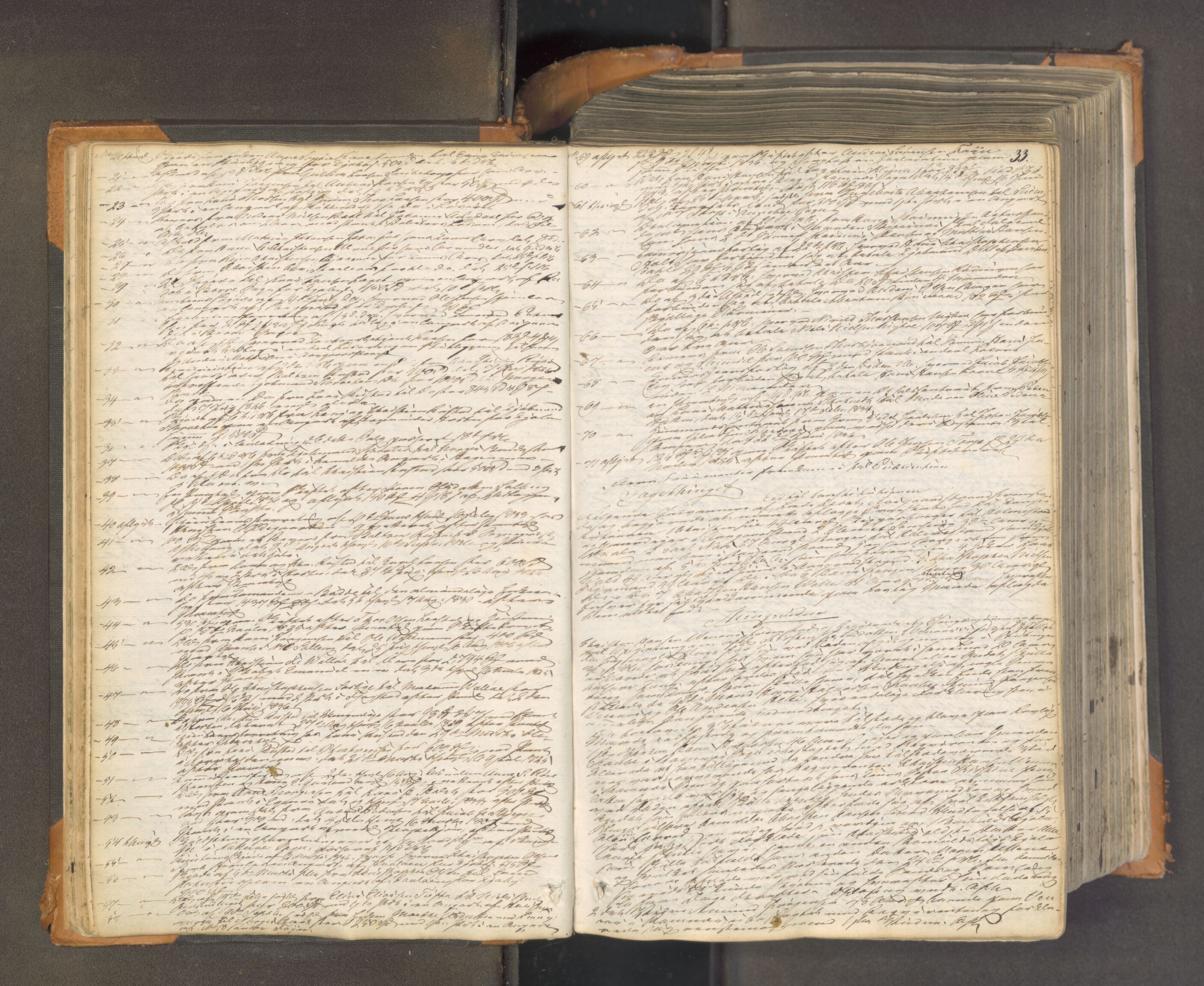 Søndre Jarlsberg sorenskriveri, AV/SAKO-A-129/F/Fa/L0033: Tingbok, 1837-1845, p. 32b-33a