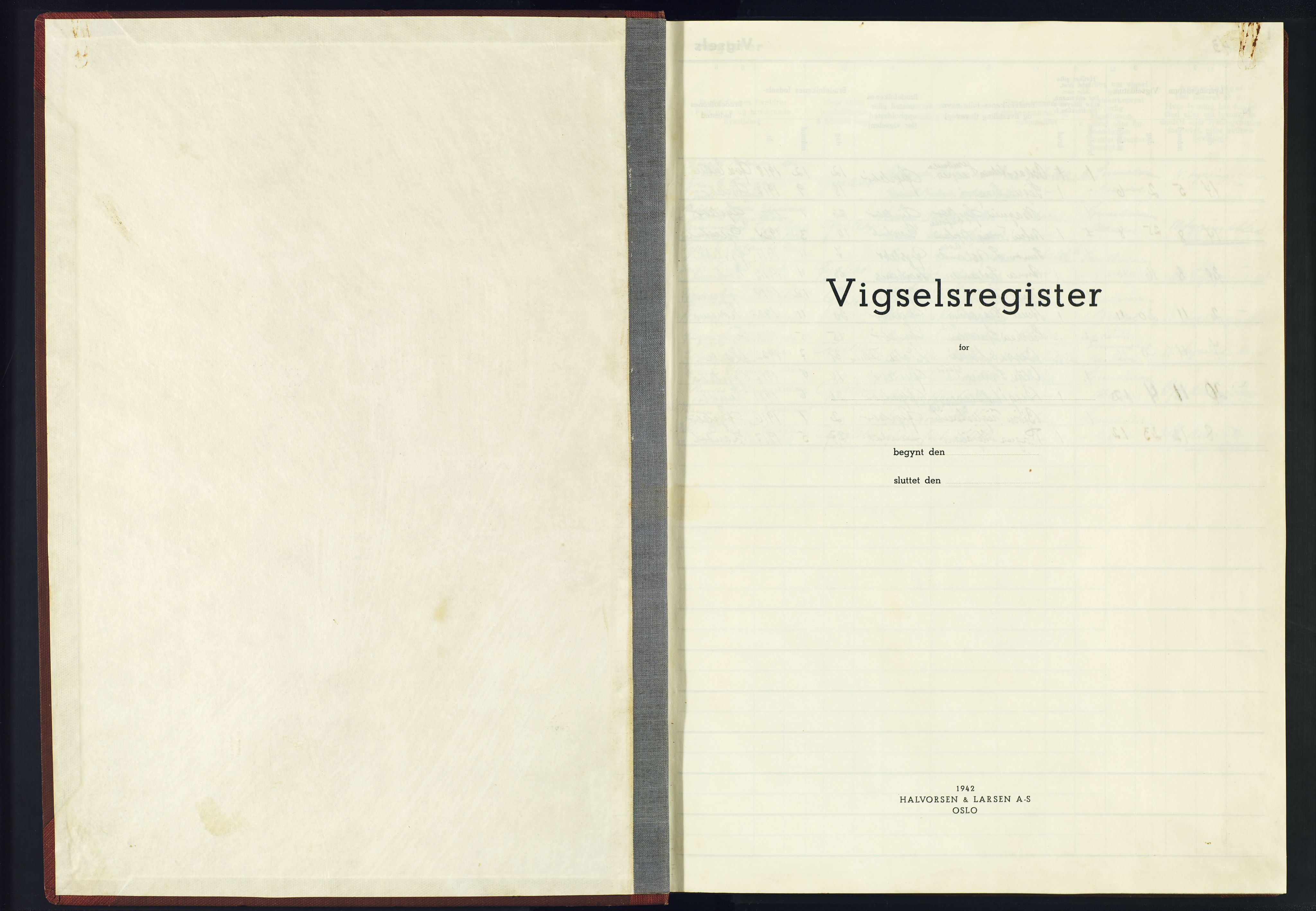 Holum sokneprestkontor, AV/SAK-1111-0022/J/Jb/L0006: Marriage register no. II.6.6, 1943-1945