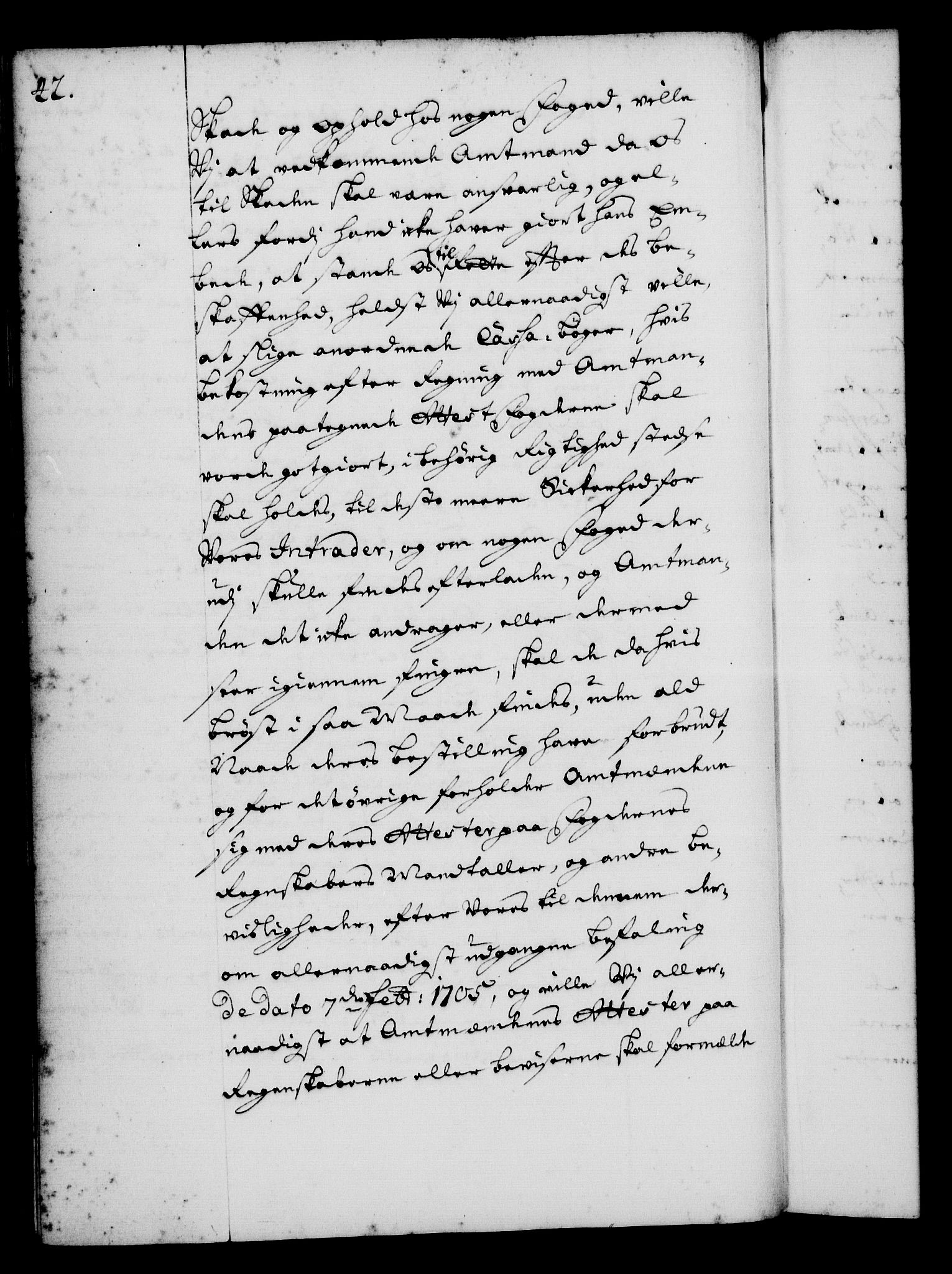 Rentekammeret, Kammerkanselliet, RA/EA-3111/G/Gg/Gga/L0001: Norsk ekspedisjonsprotokoll med register (merket RK 53.1), 1720-1723, p. 42