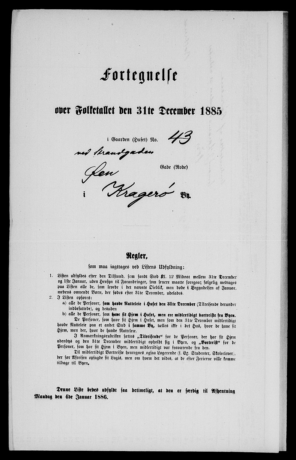 SAKO, 1885 census for 0801 Kragerø, 1885, p. 544