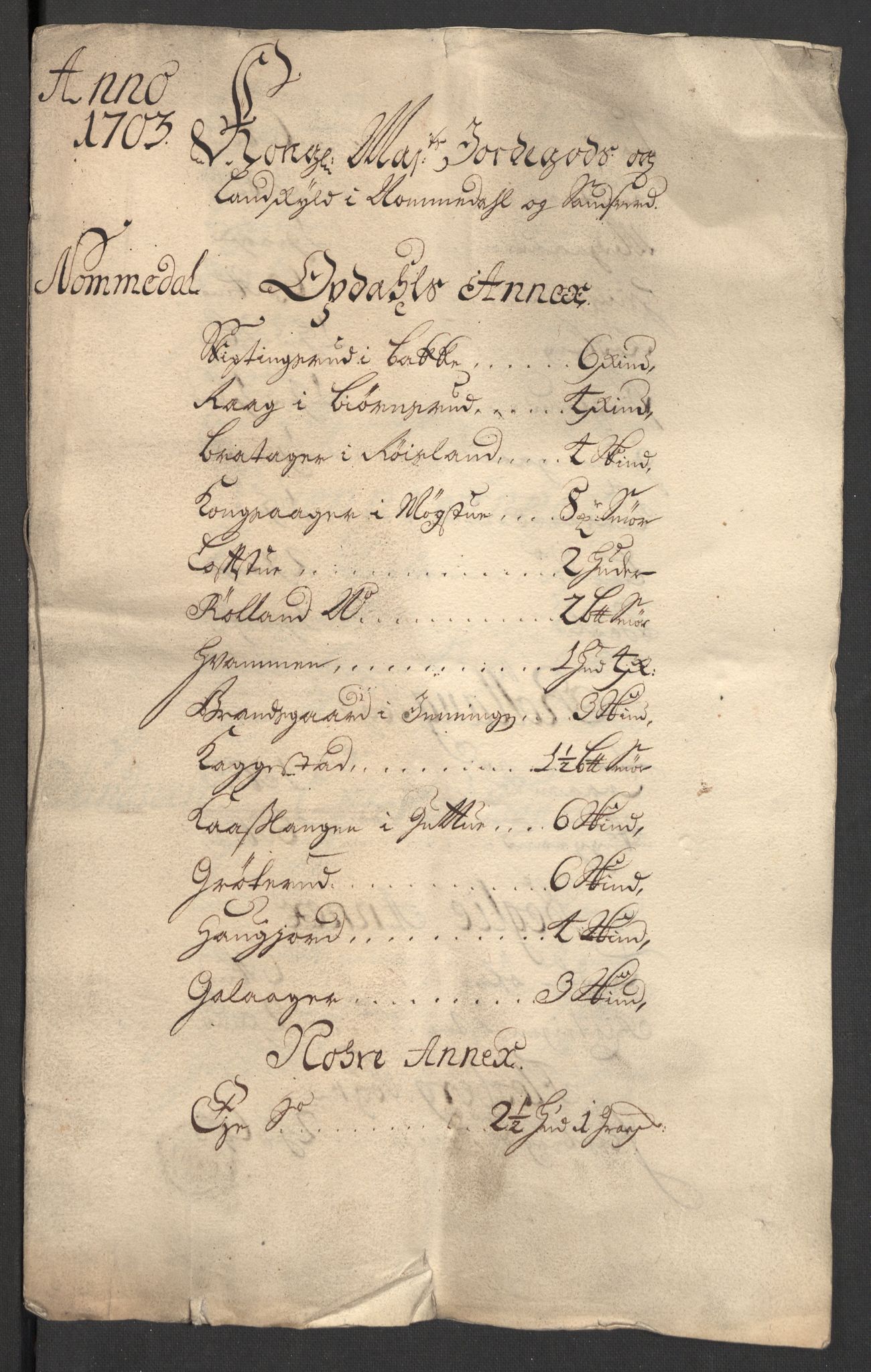 Rentekammeret inntil 1814, Reviderte regnskaper, Fogderegnskap, AV/RA-EA-4092/R24/L1581: Fogderegnskap Numedal og Sandsvær, 1703, p. 16