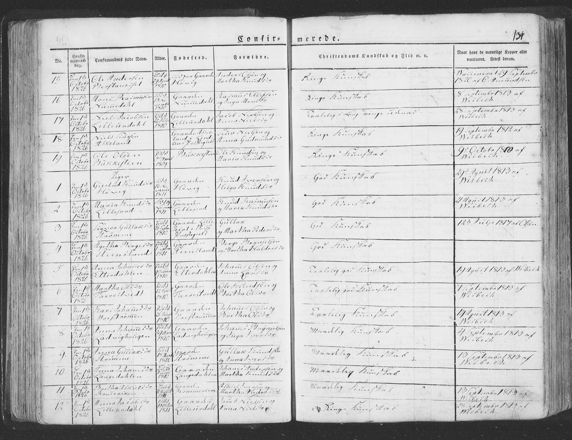 Hosanger sokneprestembete, AV/SAB-A-75801/H/Haa: Parish register (official) no. A 6, 1824-1835, p. 131