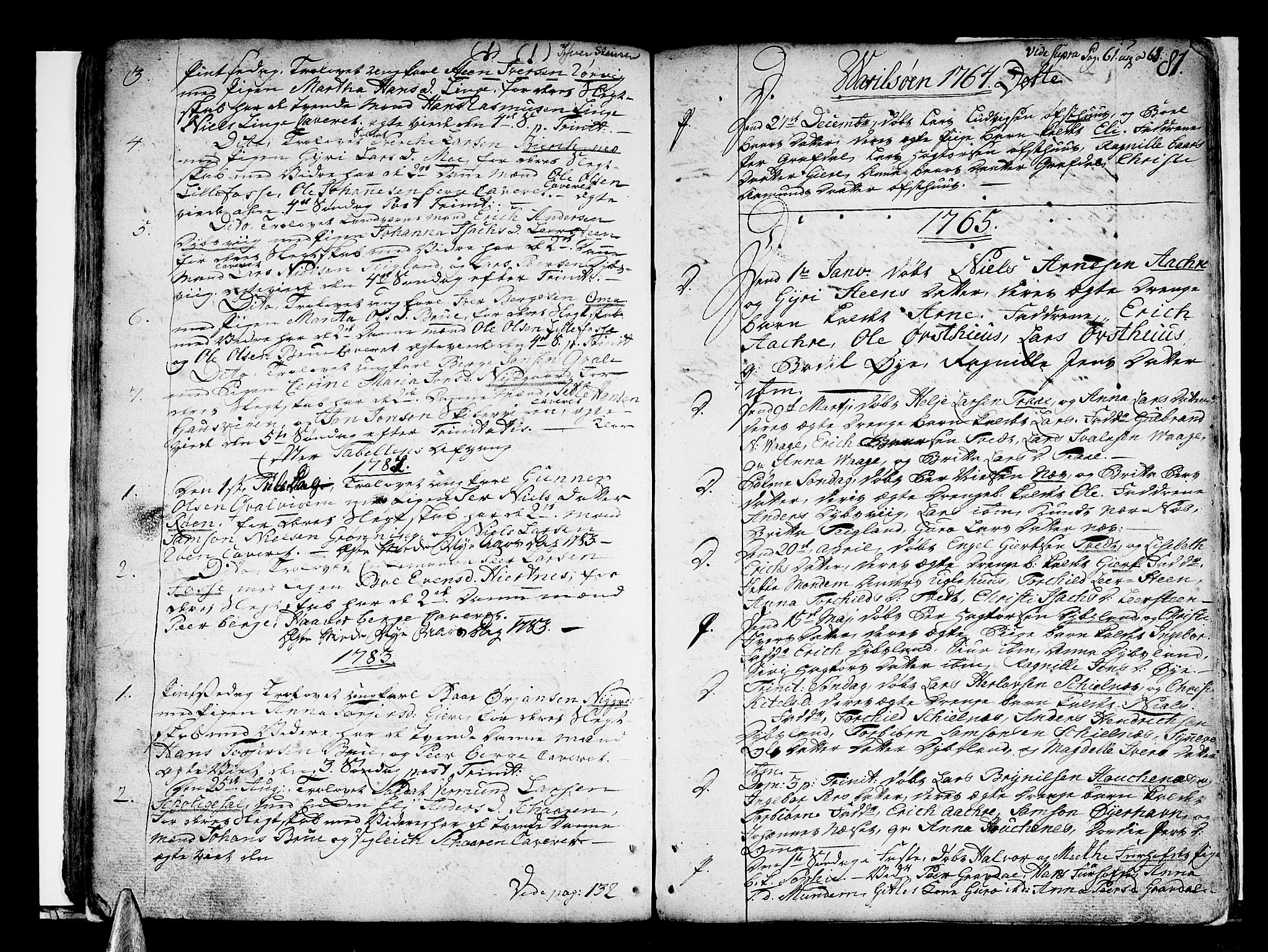 Strandebarm sokneprestembete, SAB/A-78401/H/Haa: Parish register (official) no. A 3 /1, 1750-1787, p. 81