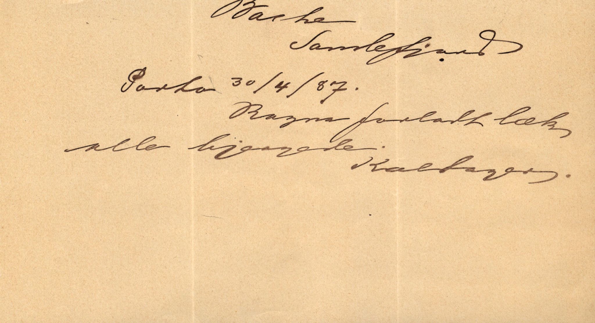 Pa 63 - Østlandske skibsassuranceforening, VEMU/A-1079/G/Ga/L0021/0002: Havaridokumenter / Isbaaden, Ragna, Sylphiden, Nyassa, 1887, p. 28
