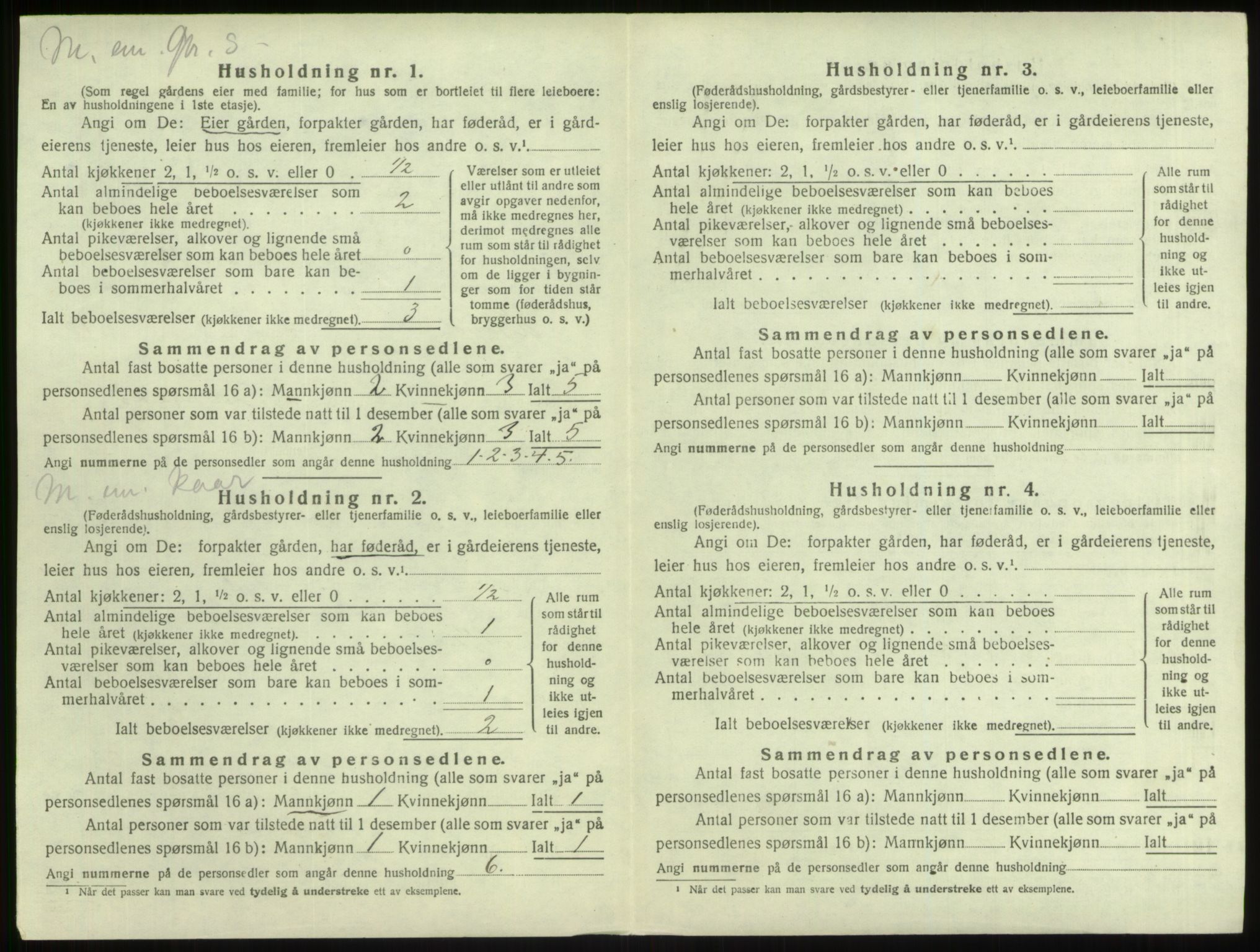 SAB, 1920 census for Lindås, 1920, p. 844