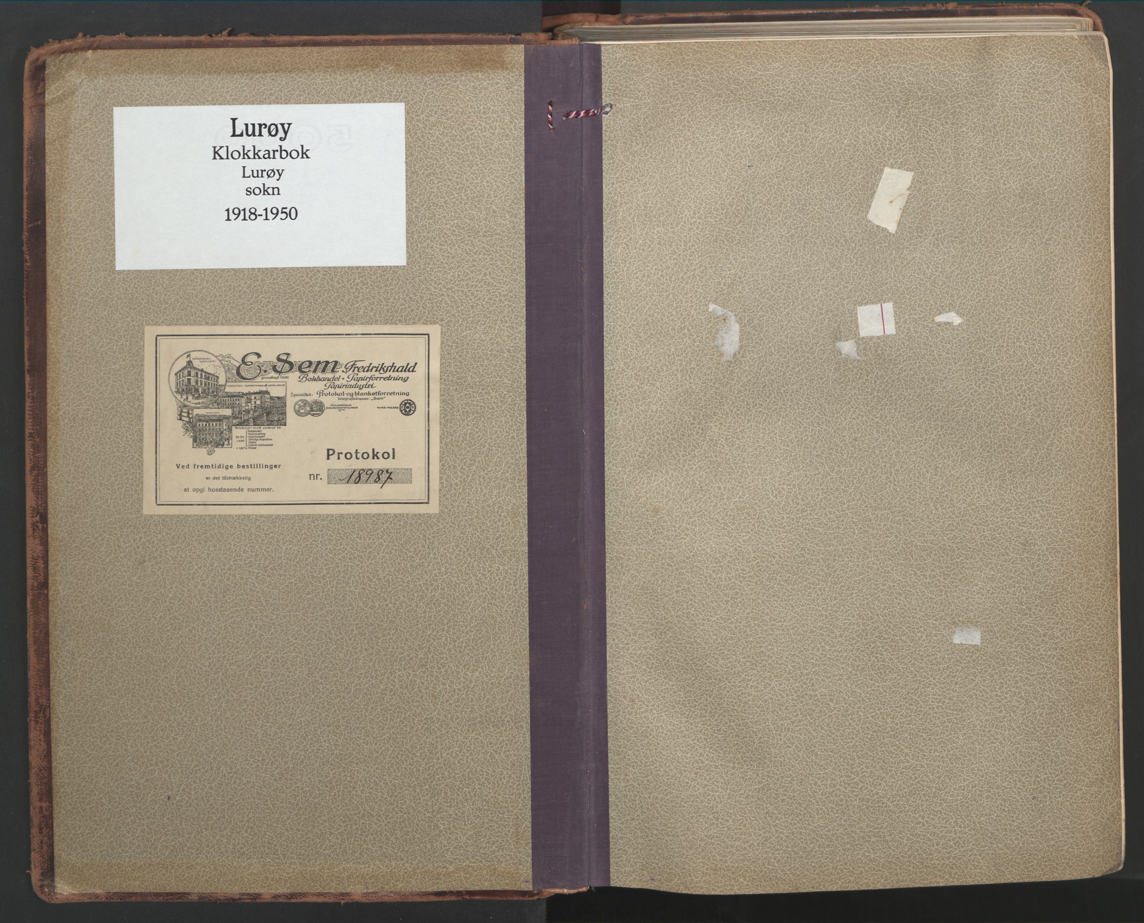 Ministerialprotokoller, klokkerbøker og fødselsregistre - Nordland, SAT/A-1459/839/L0574: Parish register (copy) no. 839C04, 1918-1950