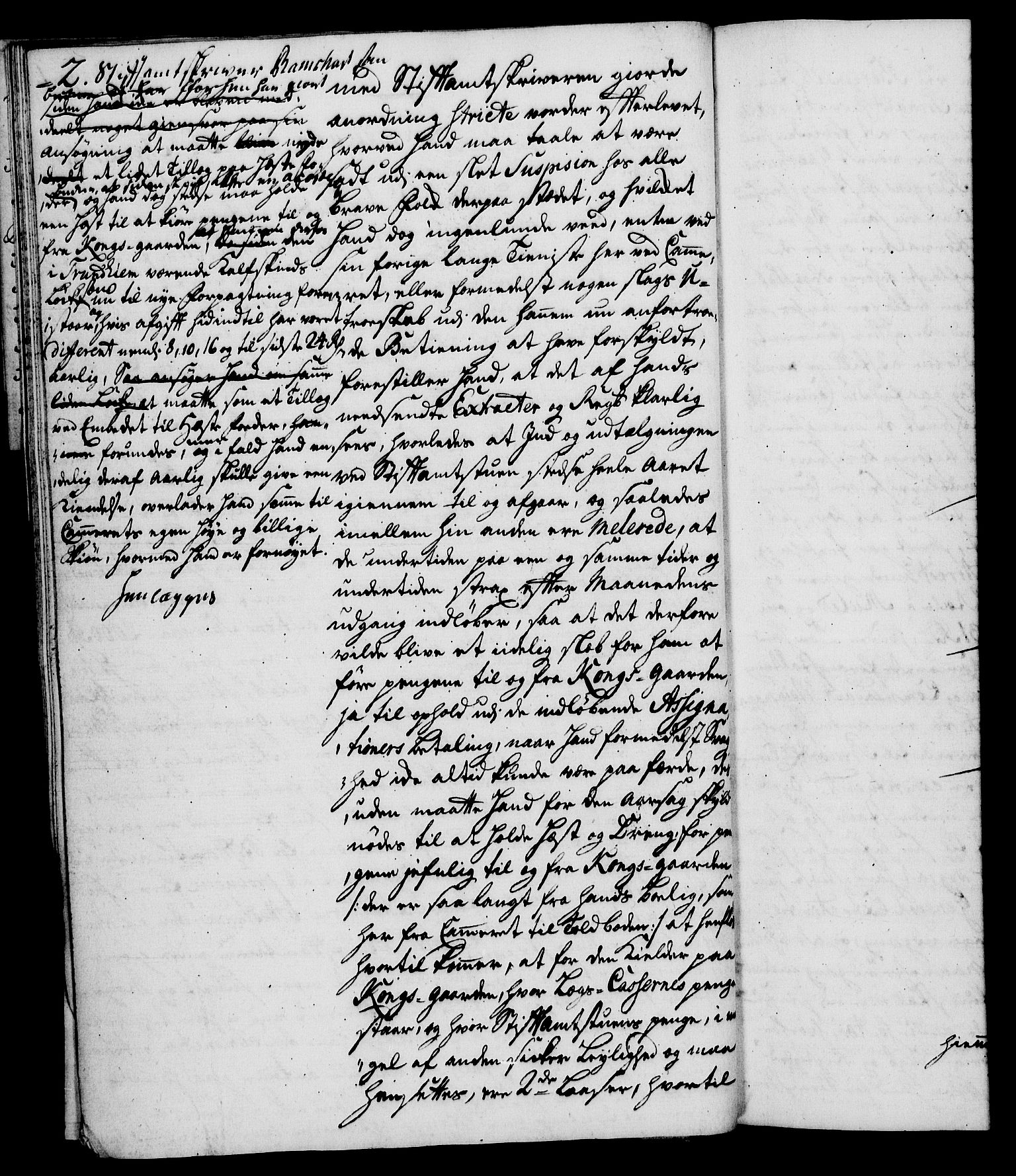 Rentekammeret, Kammerkanselliet, AV/RA-EA-3111/G/Gh/Gha/L0025: Norsk ekstraktmemorialprotokoll (merket RK 53.70), 1743-1744, p. 2