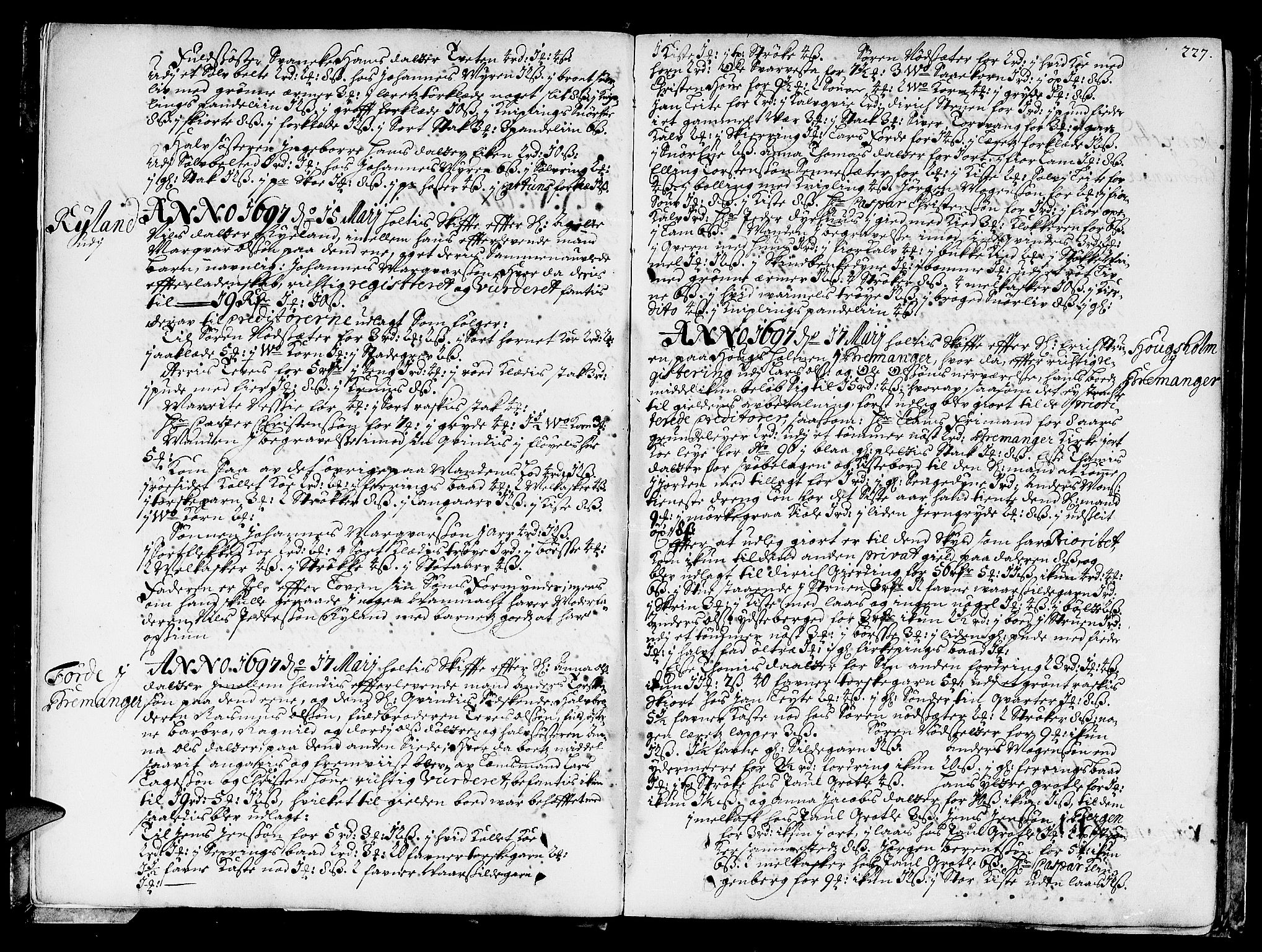 Sunnfjord tingrett, AV/SAB-A-3201/1/H/Ha/Hab/L0002b: Skifteprotokoll, folio 225-451, 1697-1708, p. 226b-227a